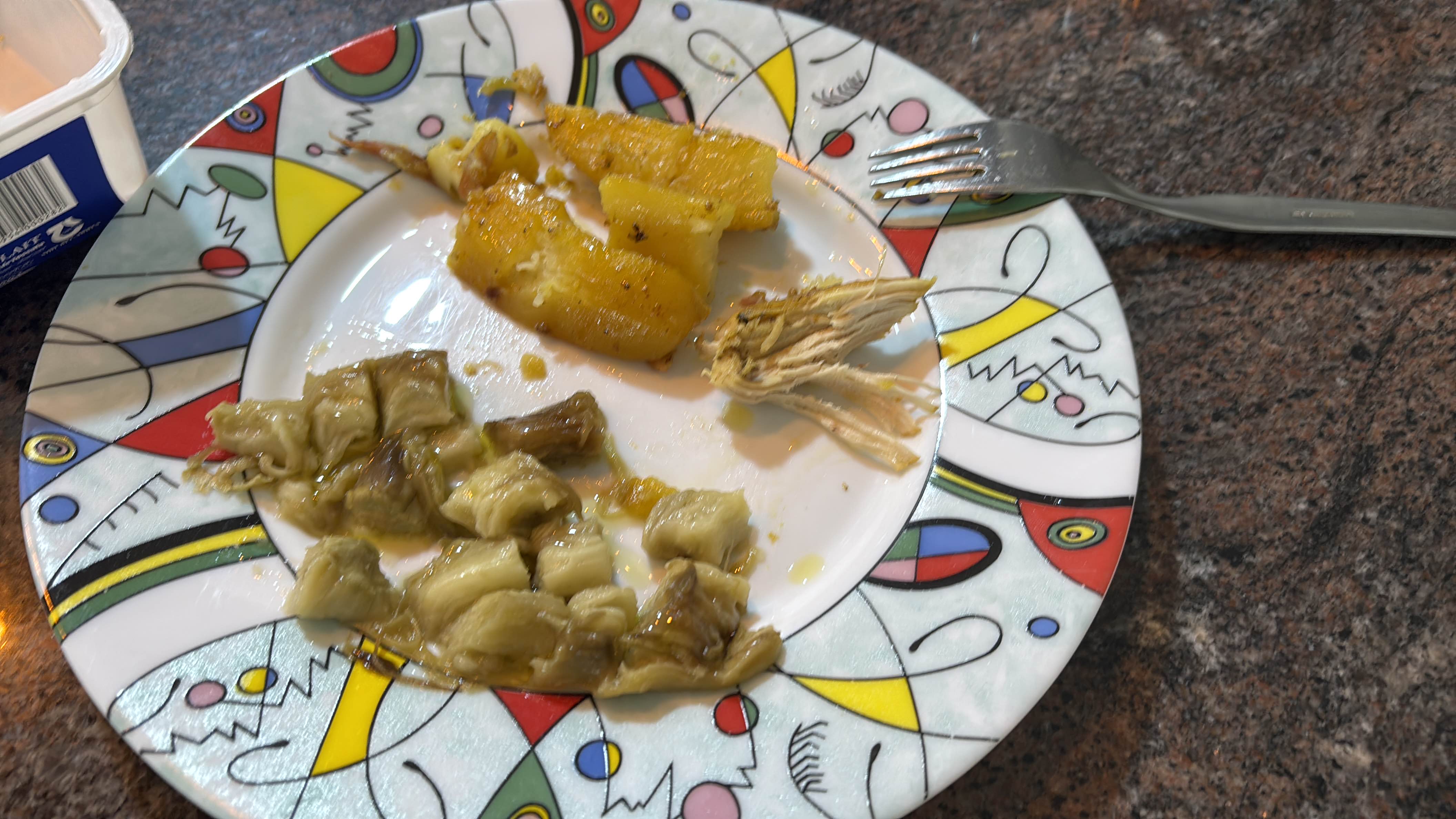 Poulet avec légumes