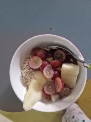 Bol de flocons d'avoine