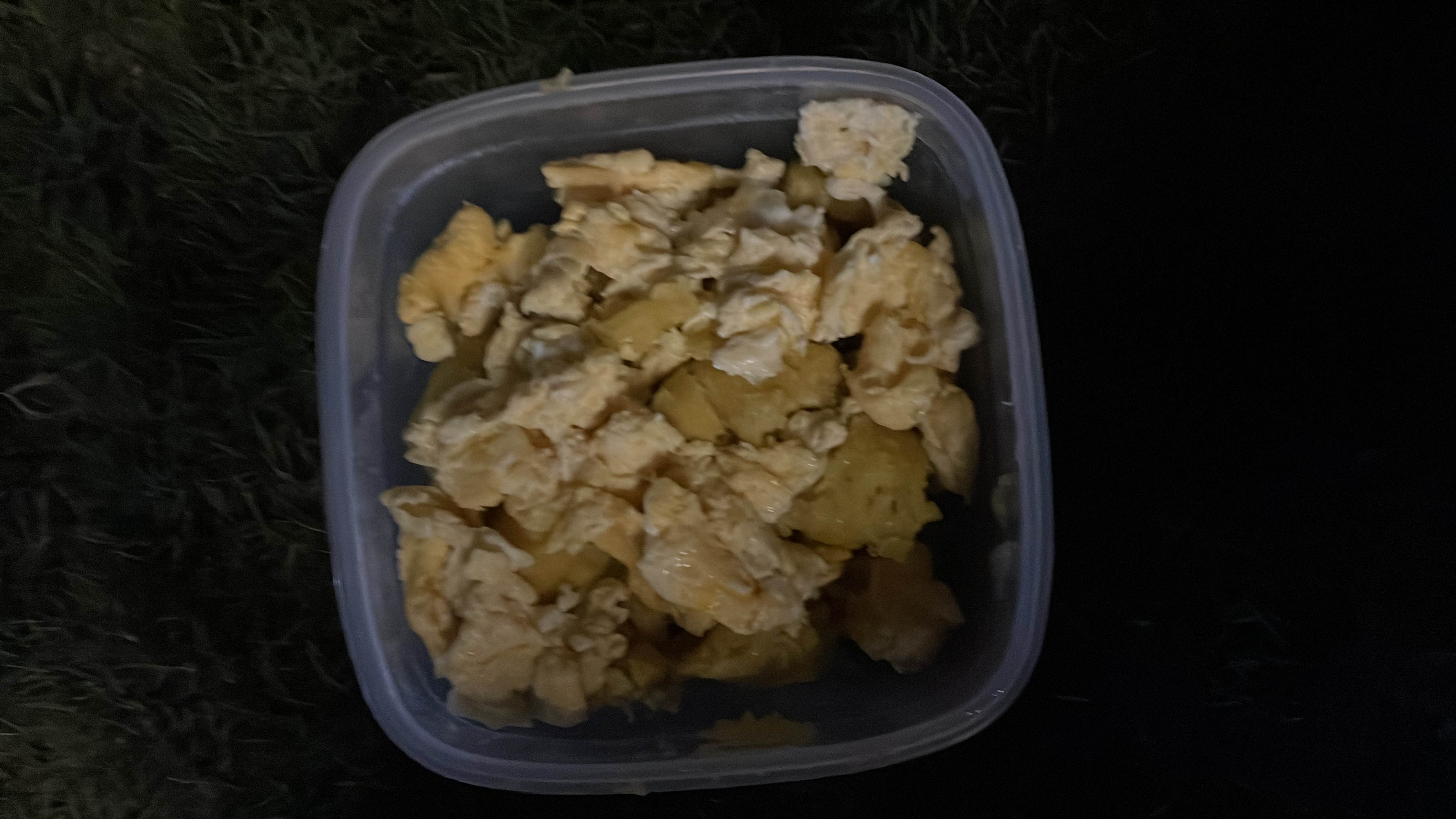 Huevos revueltos con papa