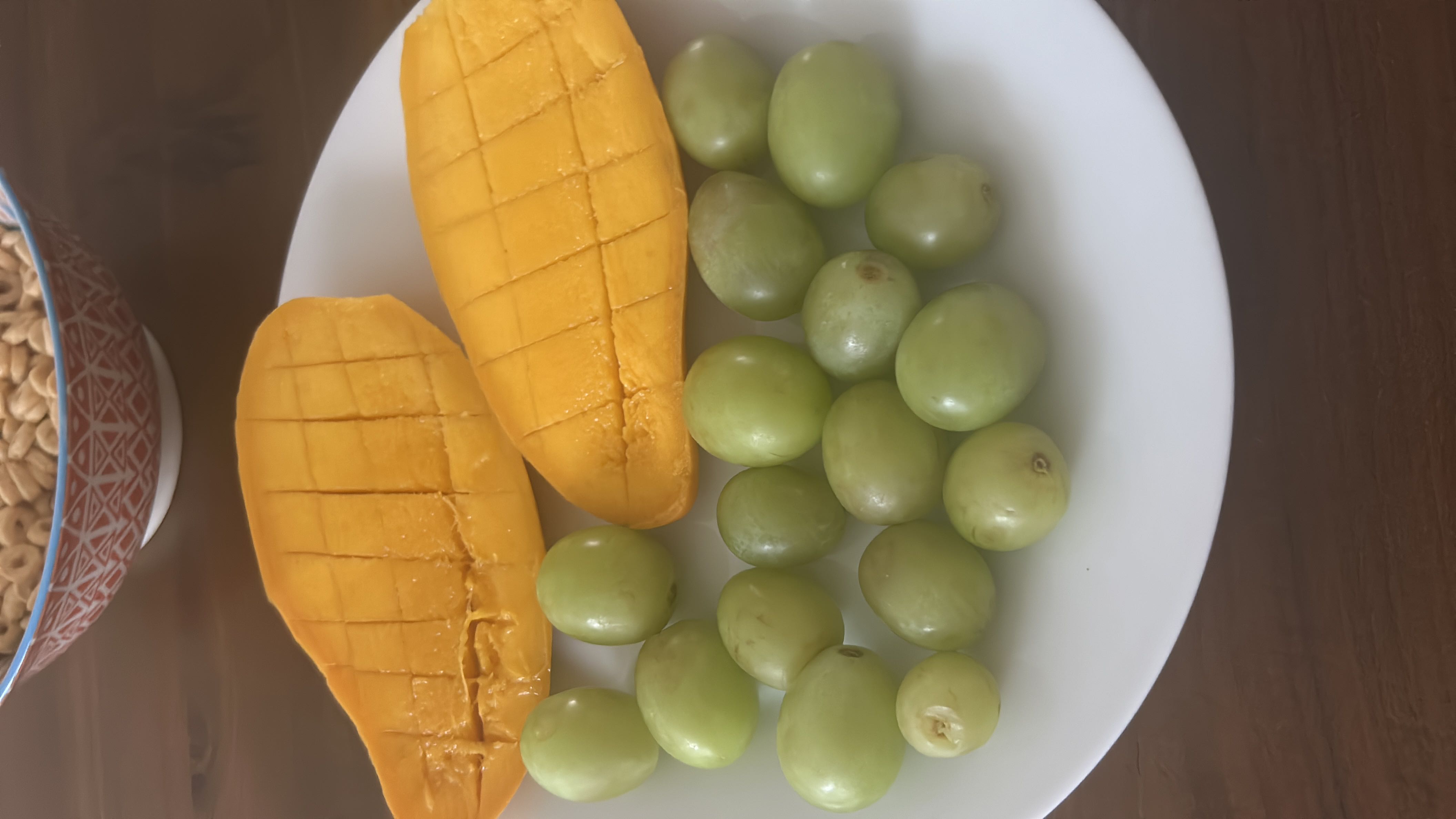 Mango and Grape Breakfast