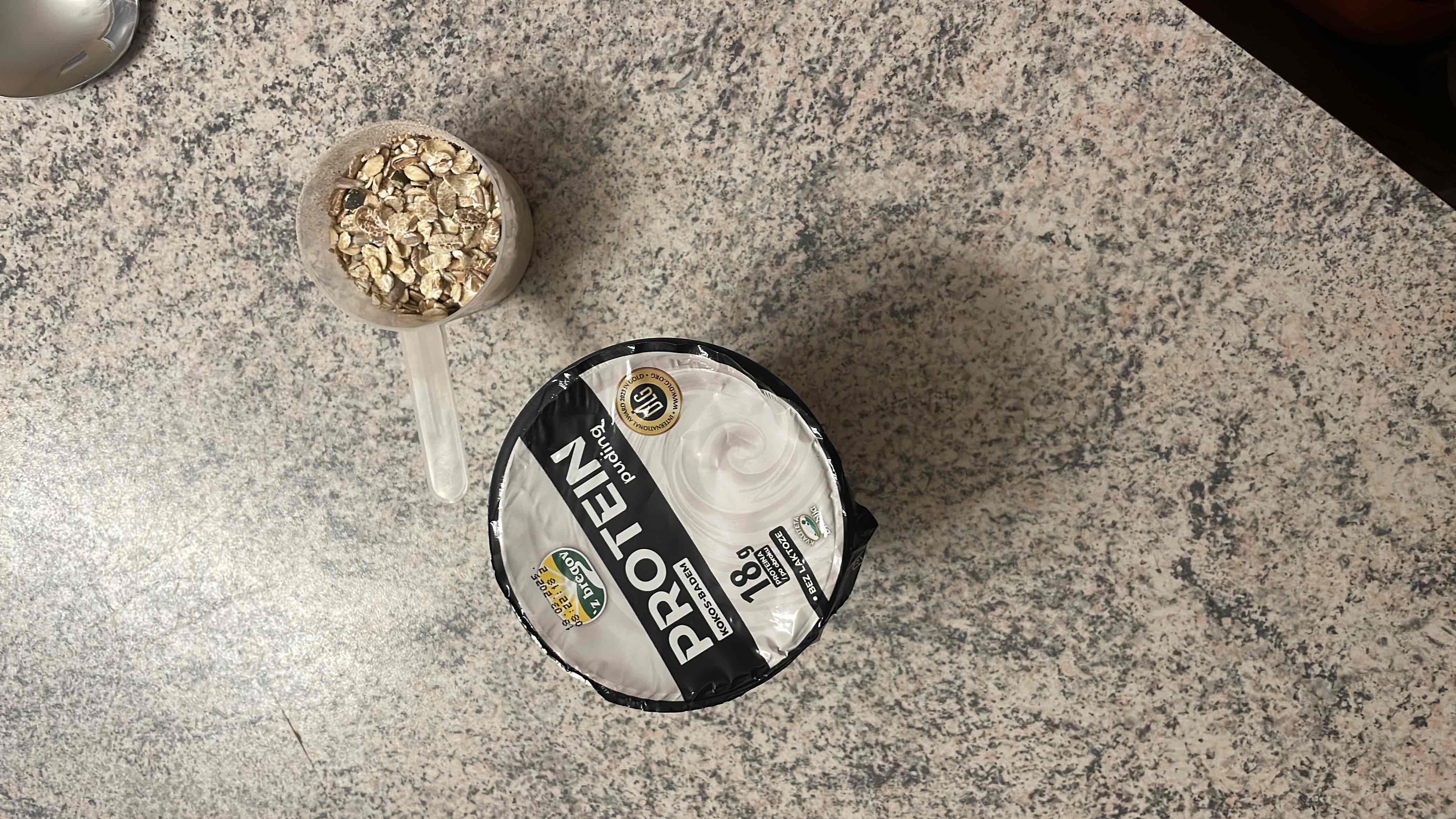 Beljakovinski puding z ovsom