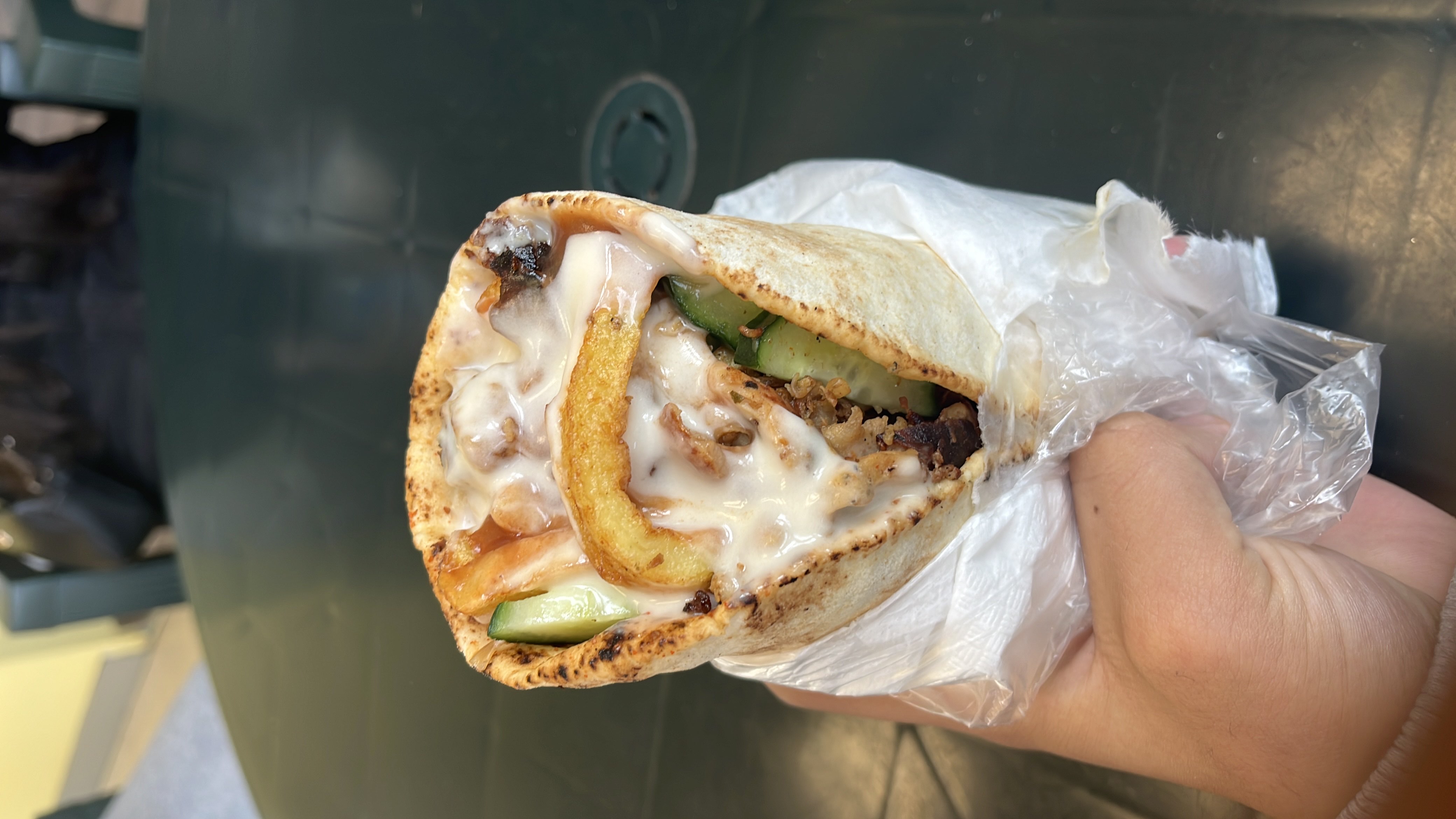 Шаурма с пържени картофи