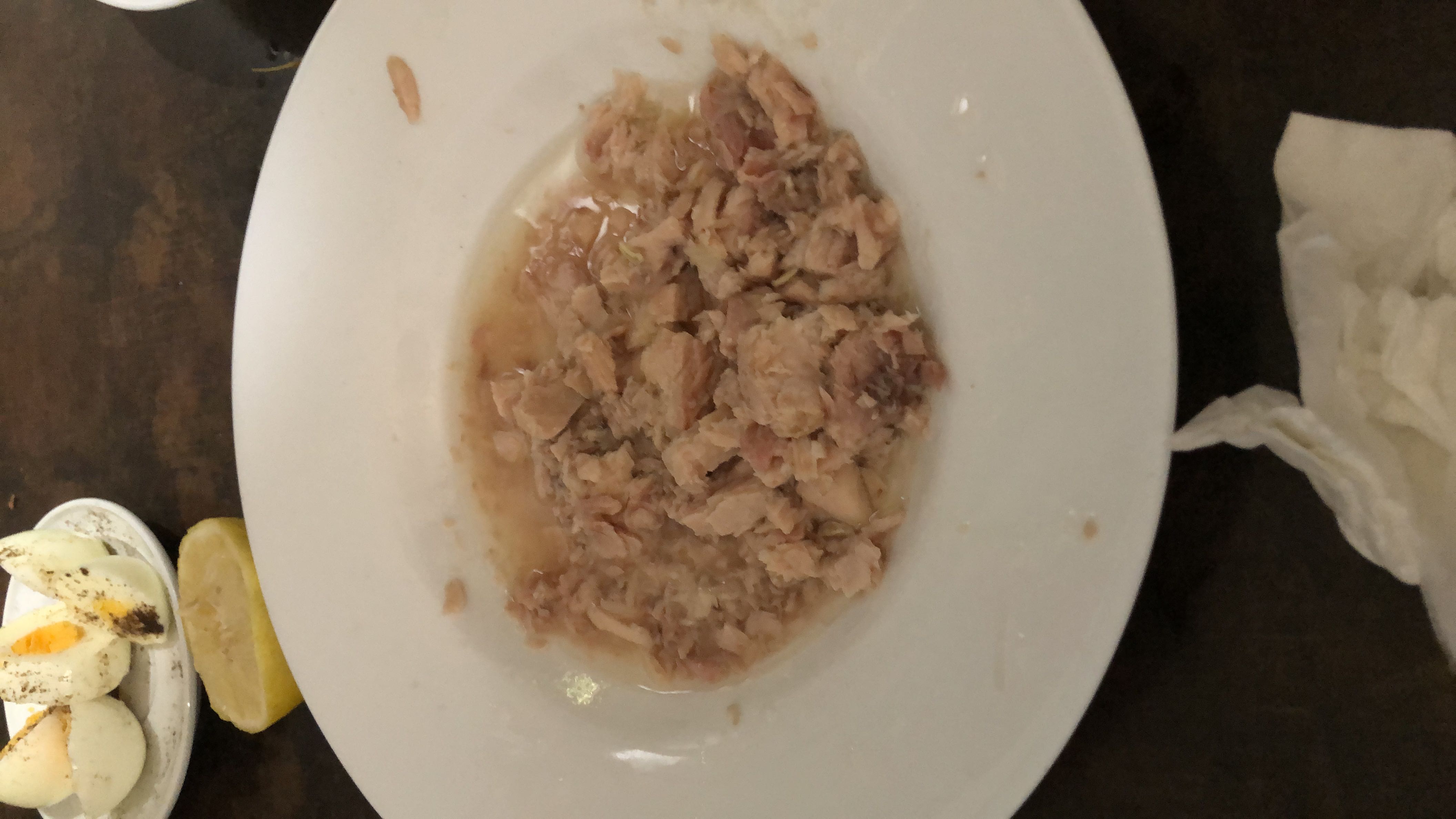 Tuna with Boiled Eggs
