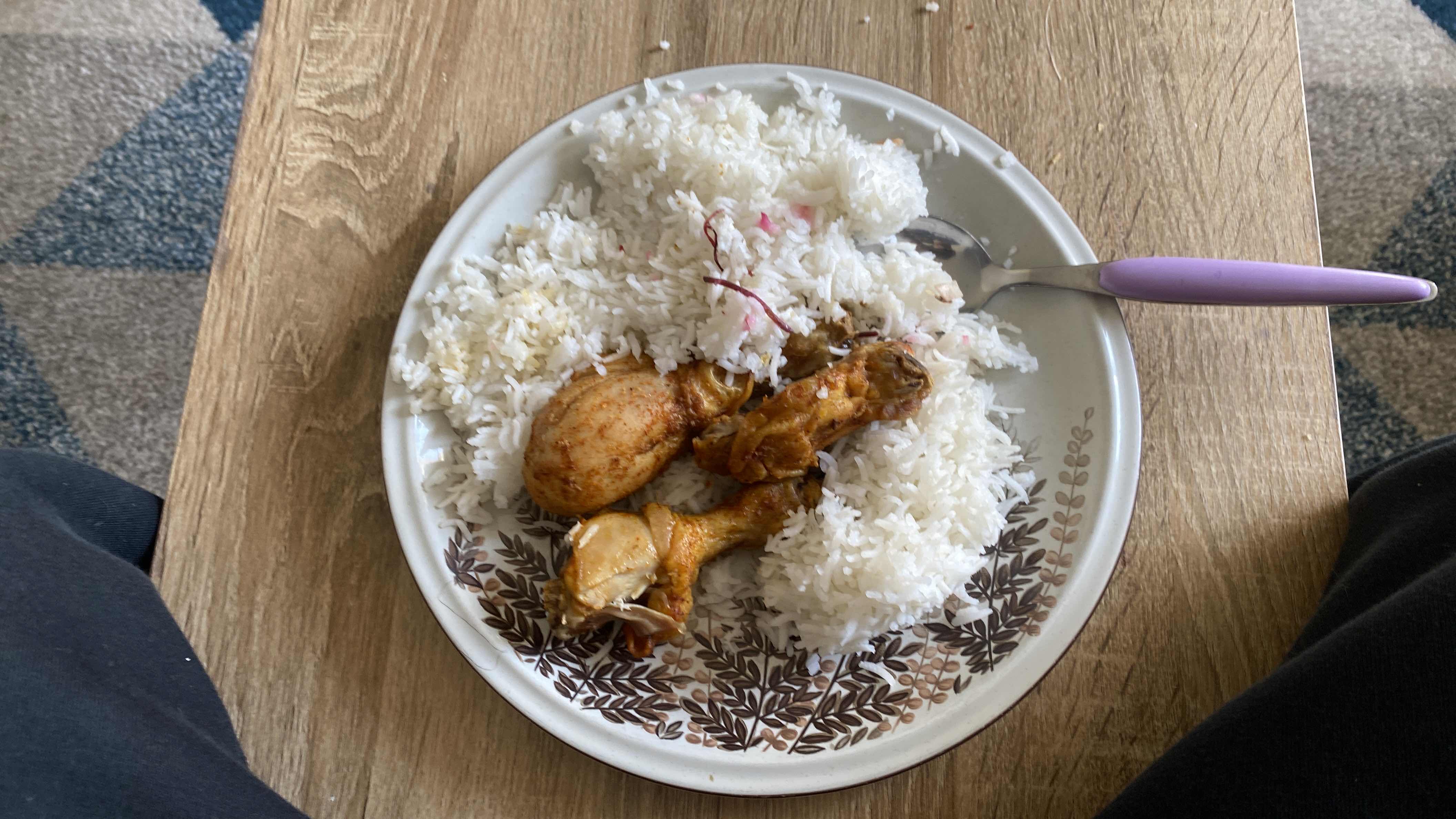 Poulet avec riz