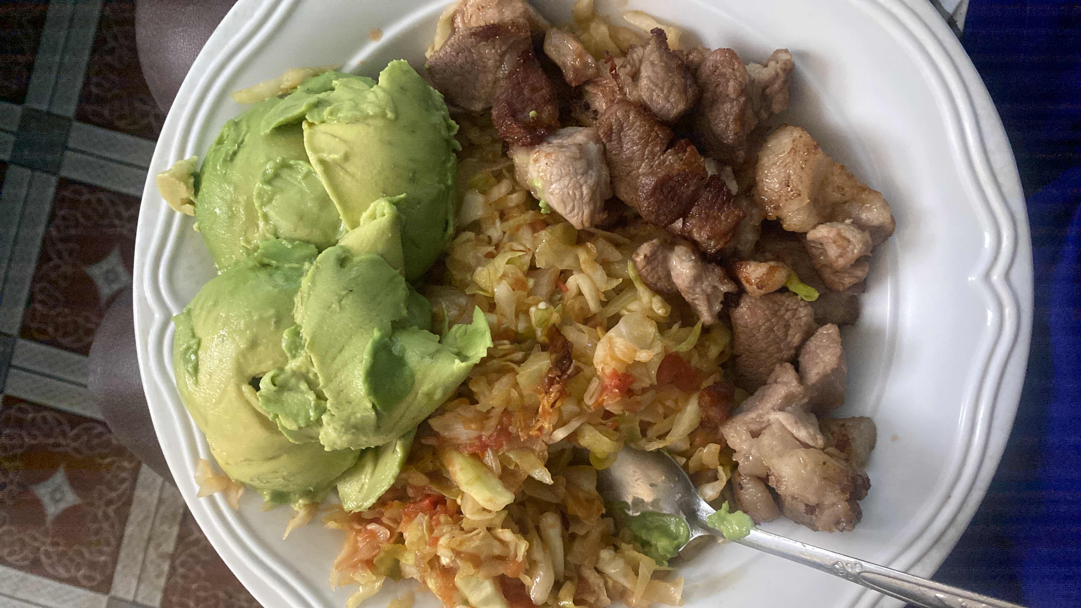 Avocado Pork Stir-fry