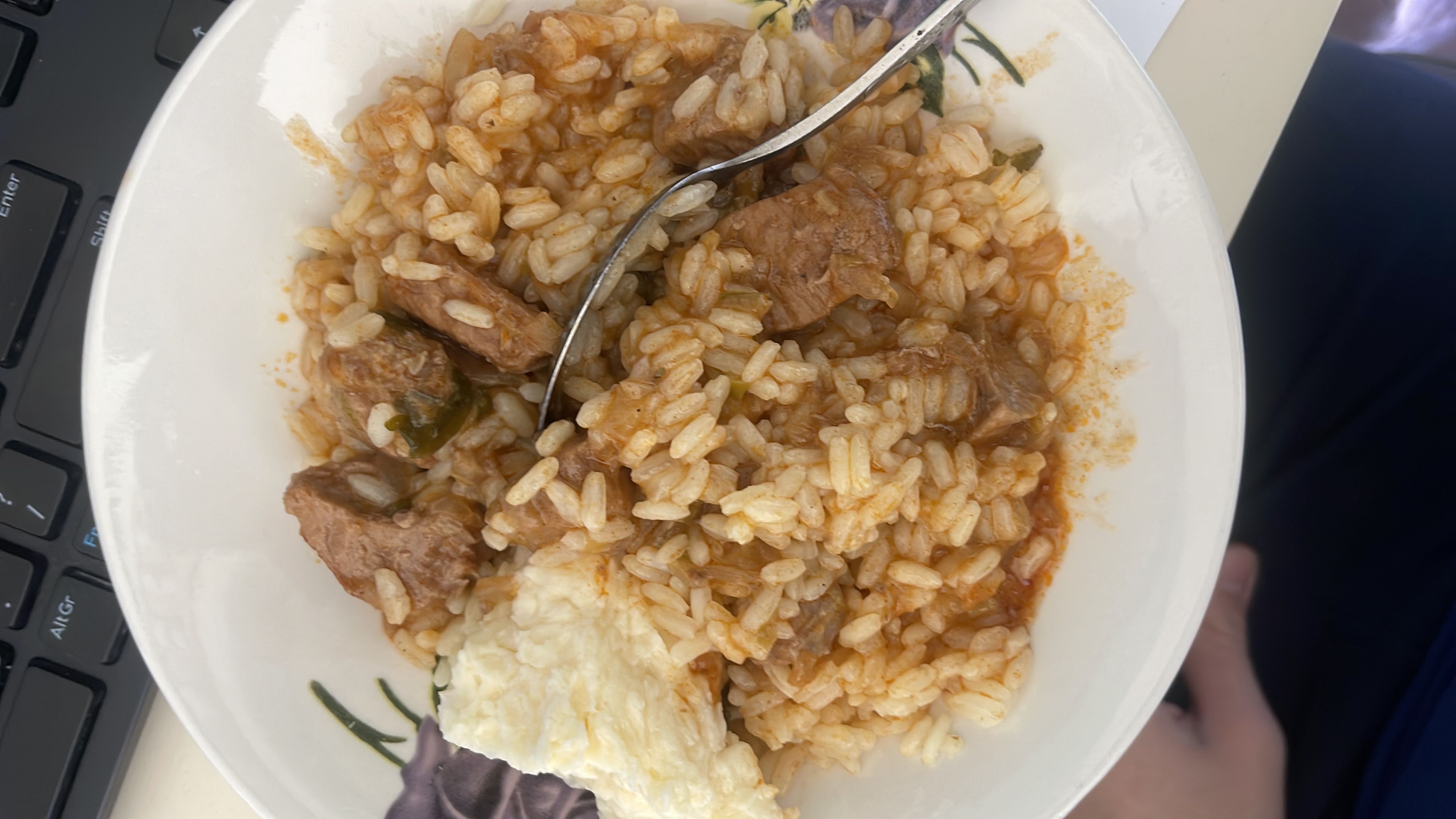 Beef Rice with Cheese