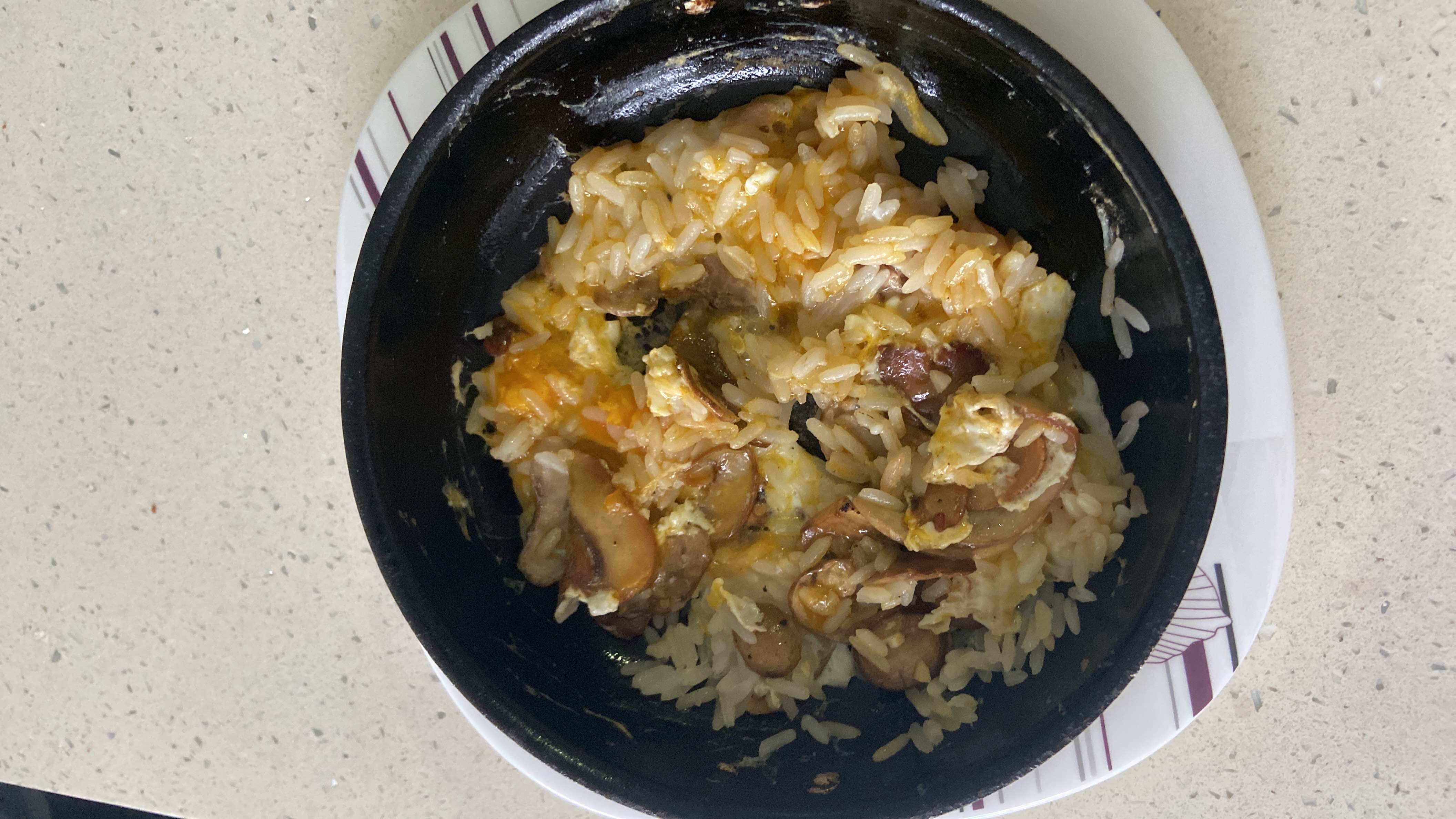 Cheesy Mushroom Rice