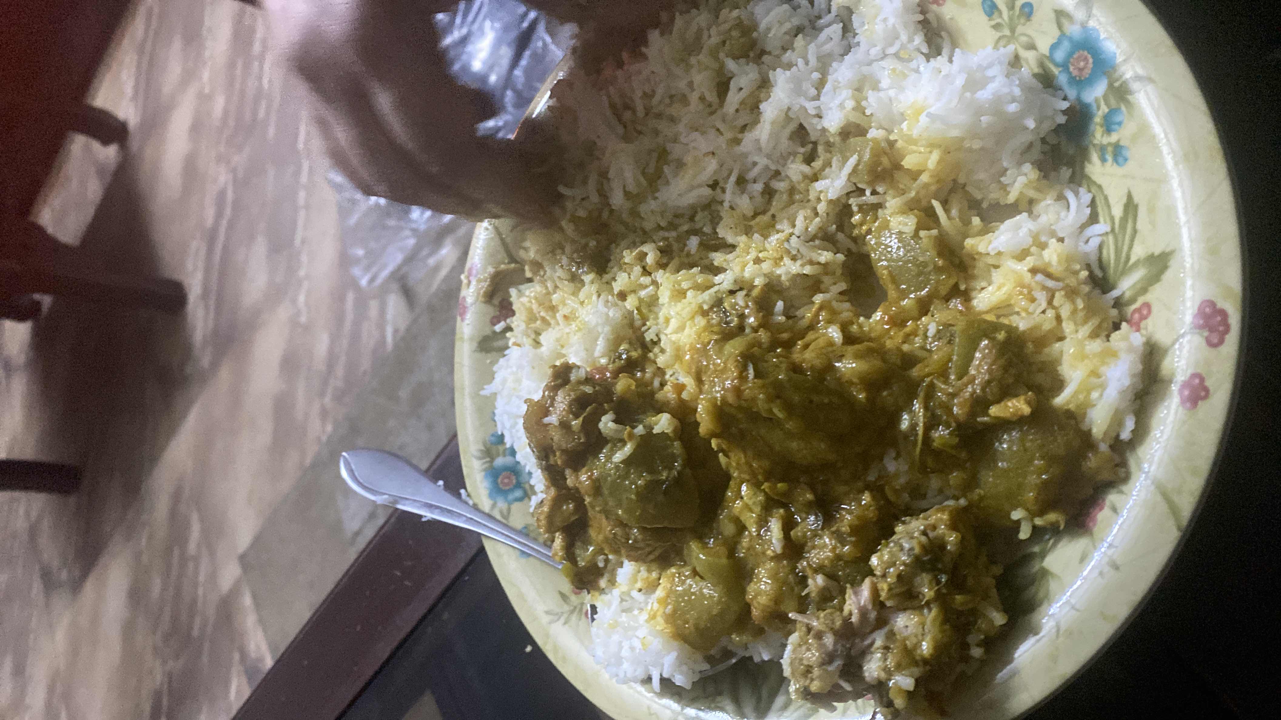 Rice with Chicken Curry