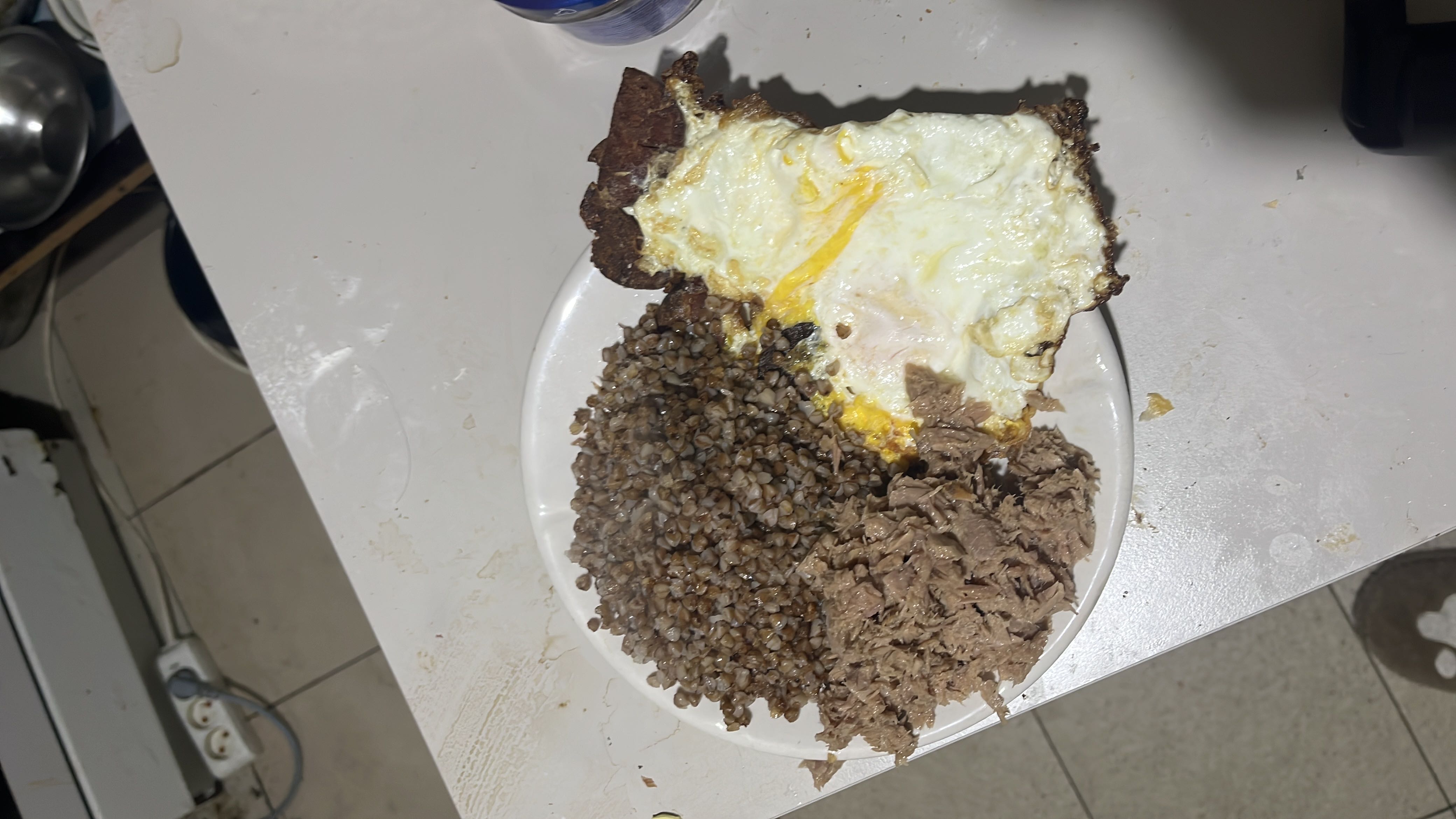 Гречка з яйцем і м’ясом