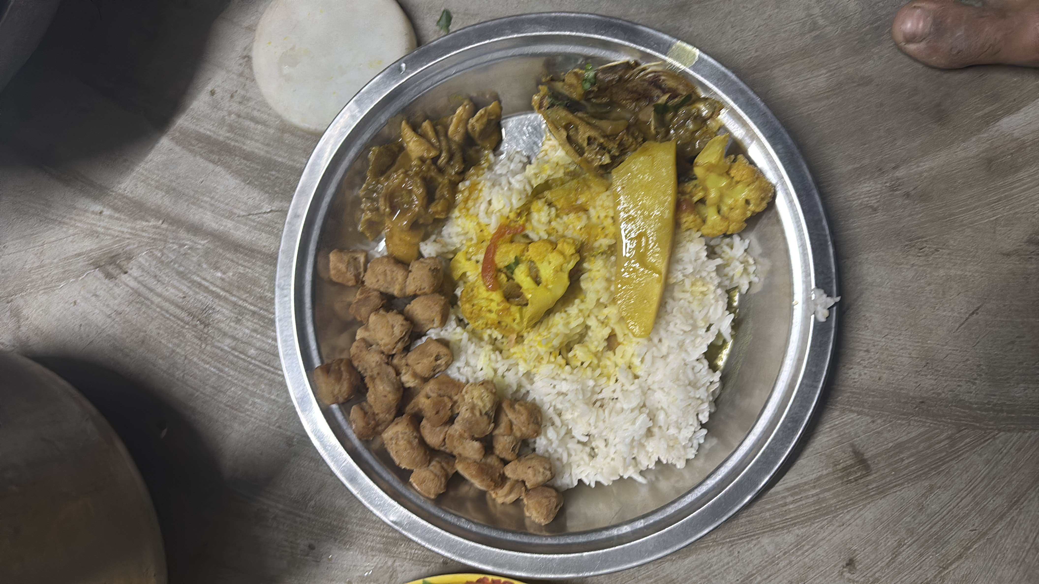 Rice with soy and vegetables