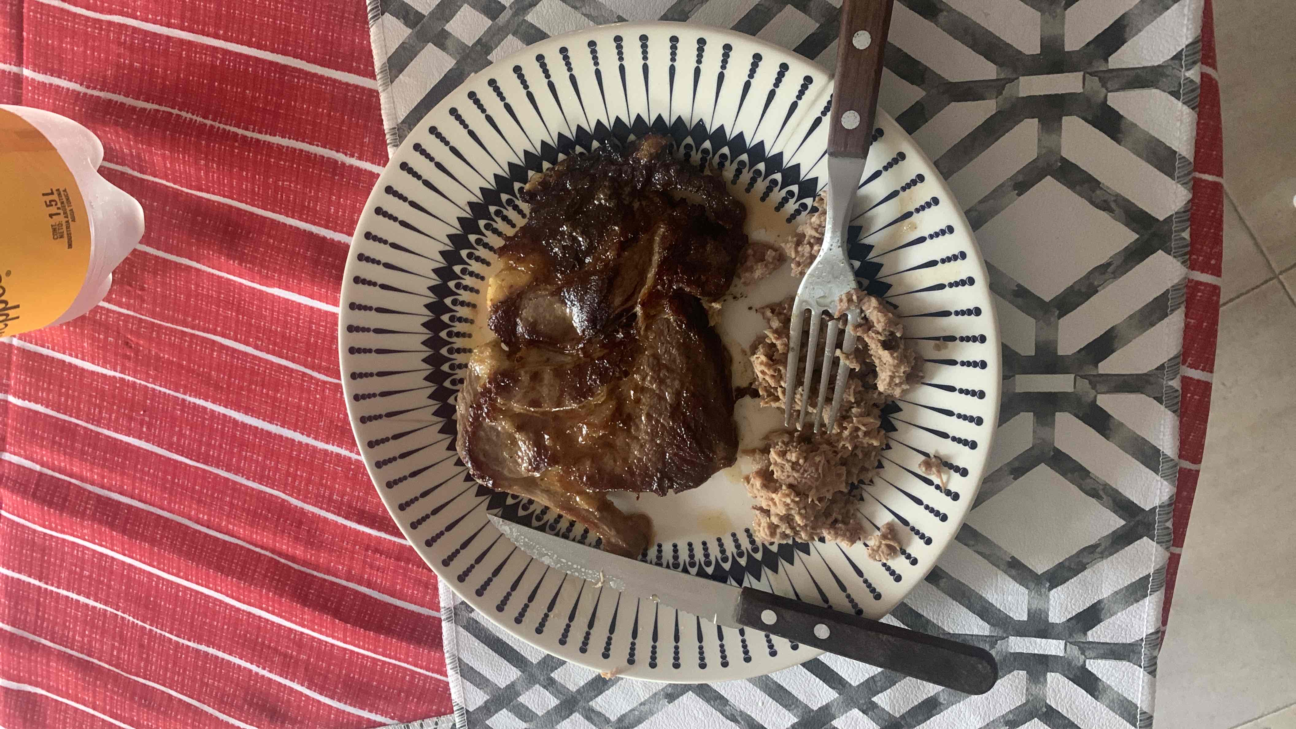 Grilled Steak with Tuna