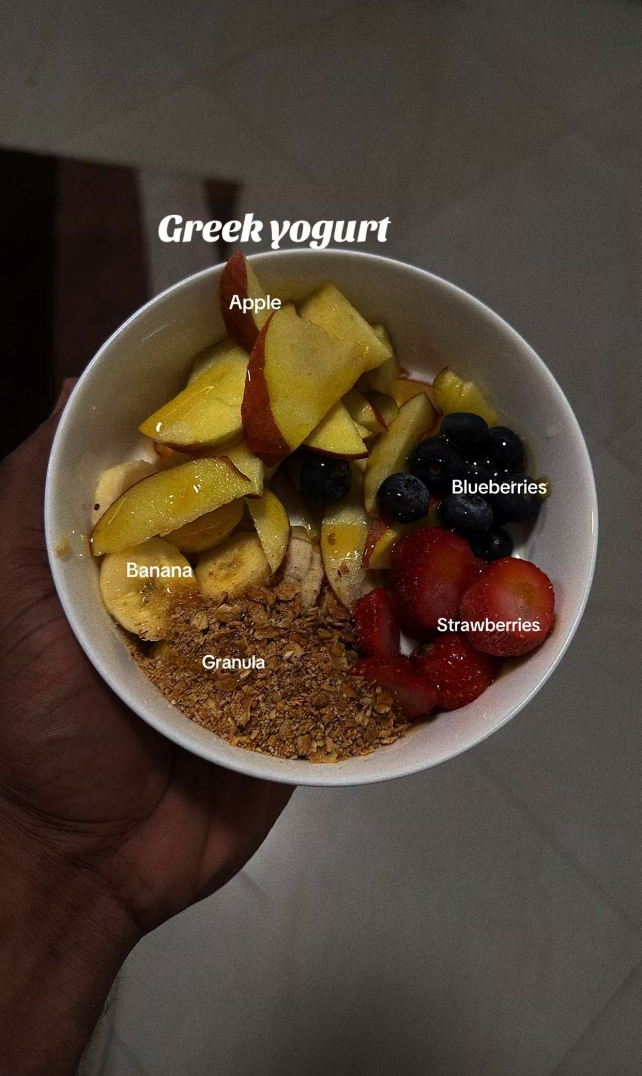 Greek yogurt bowl