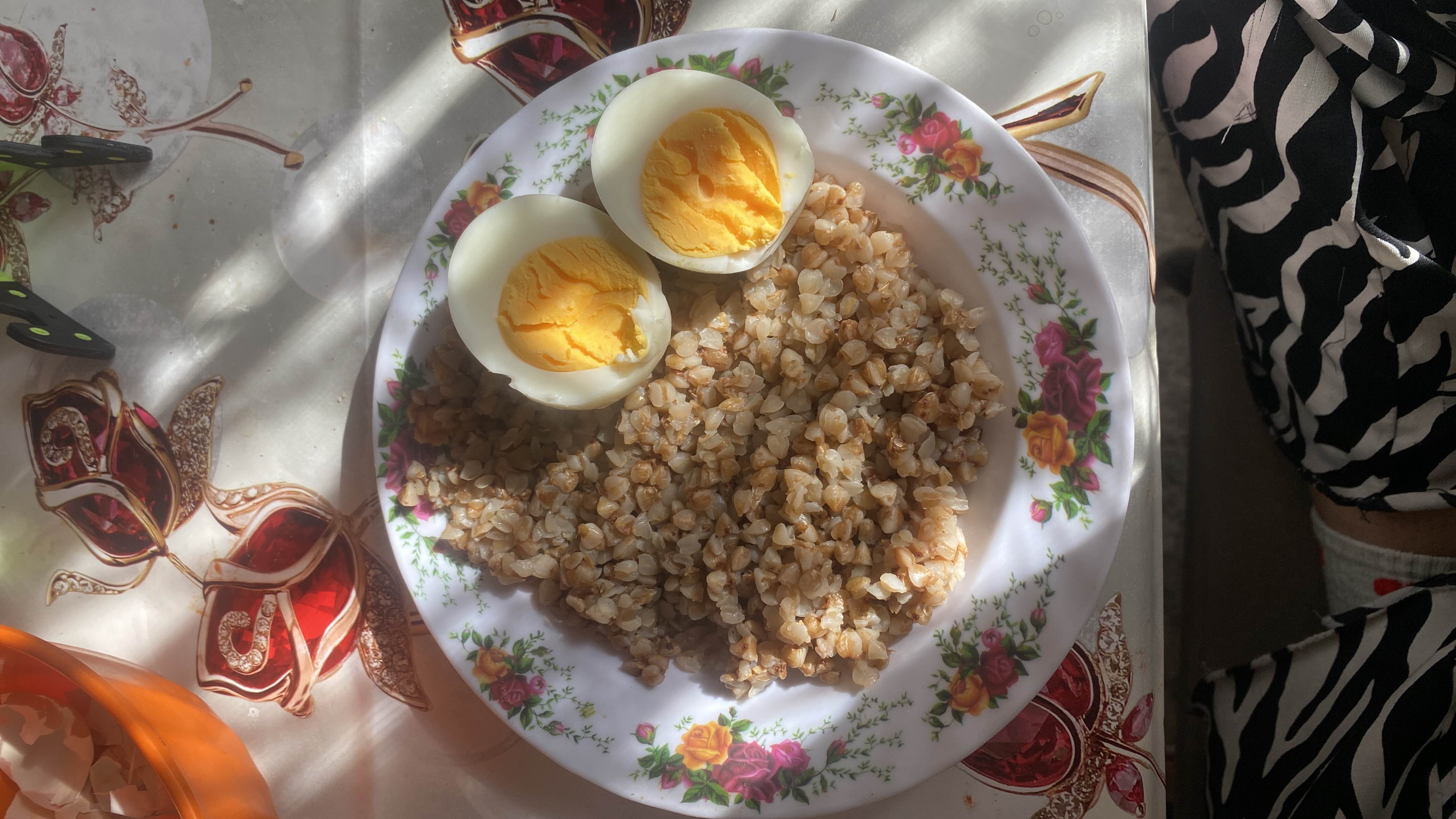 Гречка с яйцом