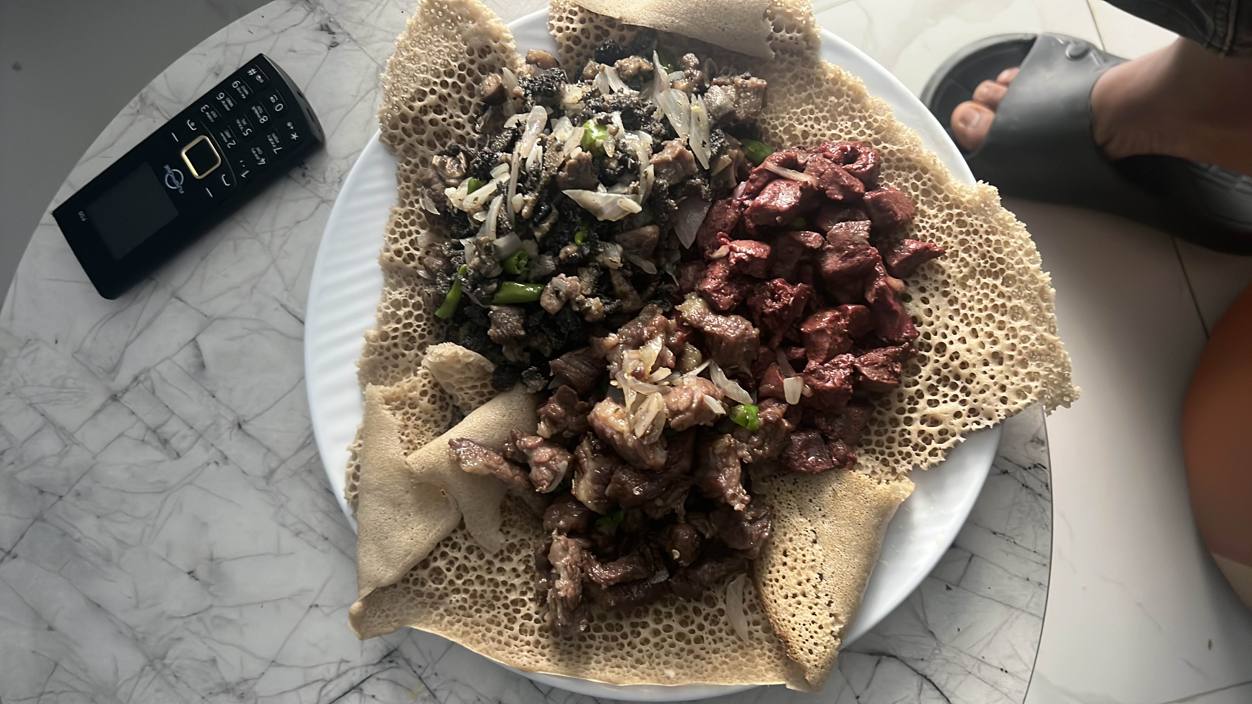 Ethiopian Tibs with Injera