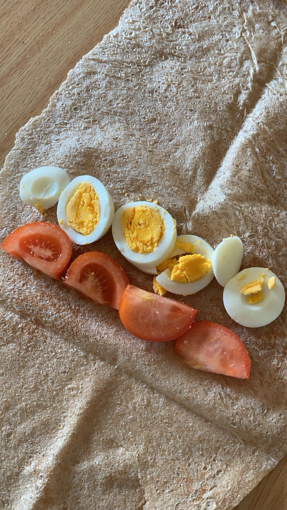Egg and Tomato Wrap