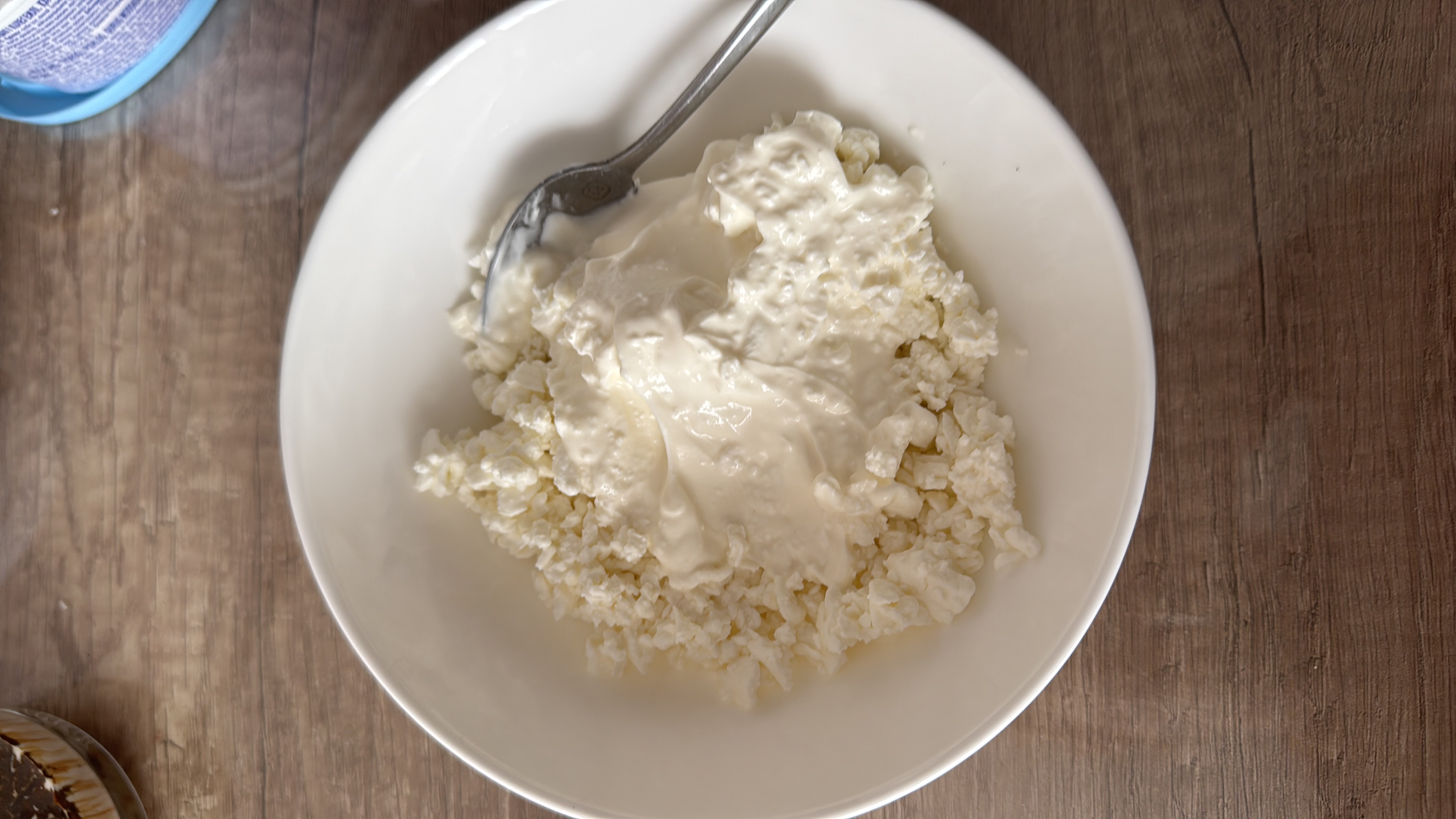 Творог со сметаной