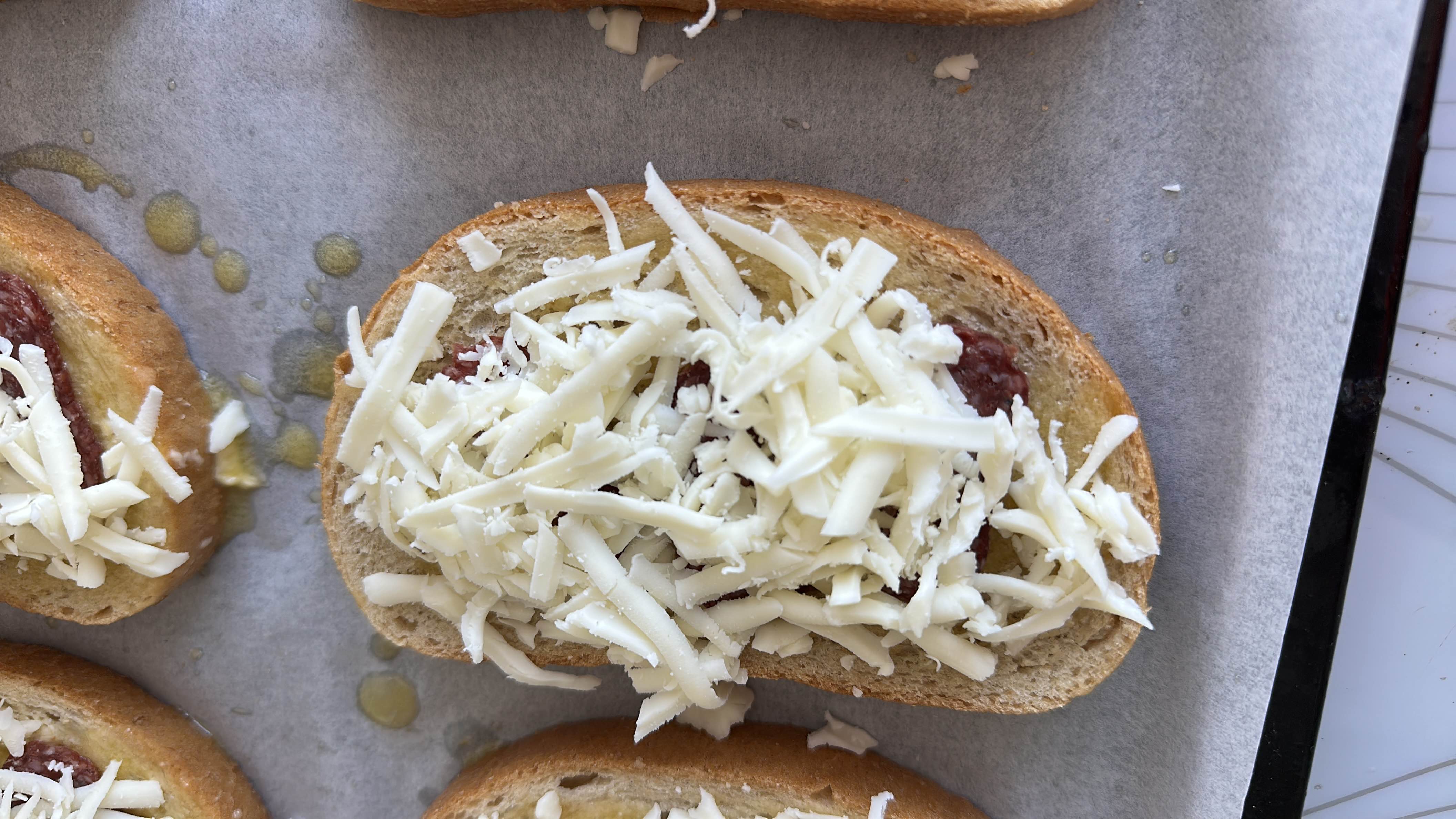 Cheese and Salami Toast