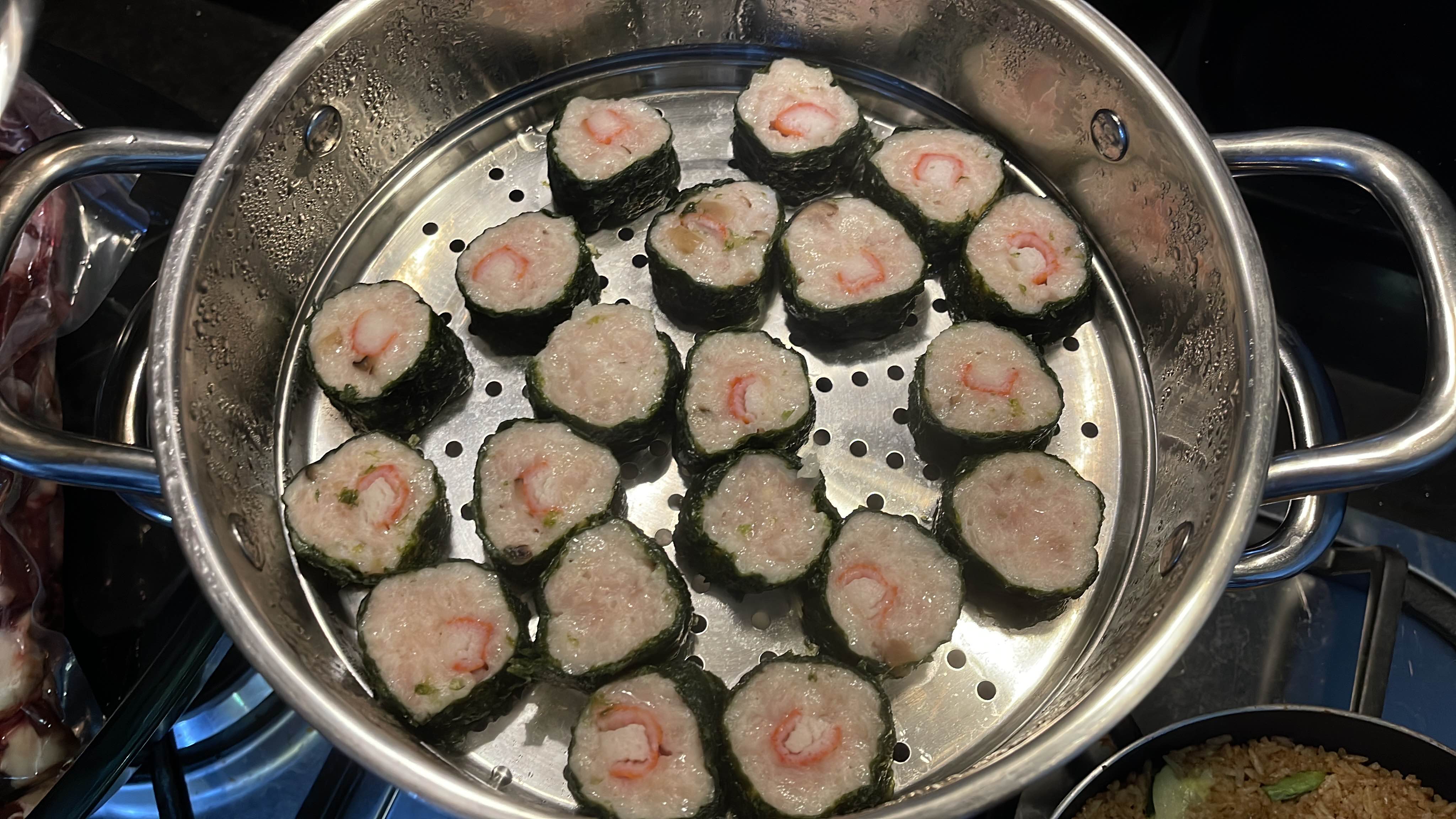 Steamed Seafood Rolls