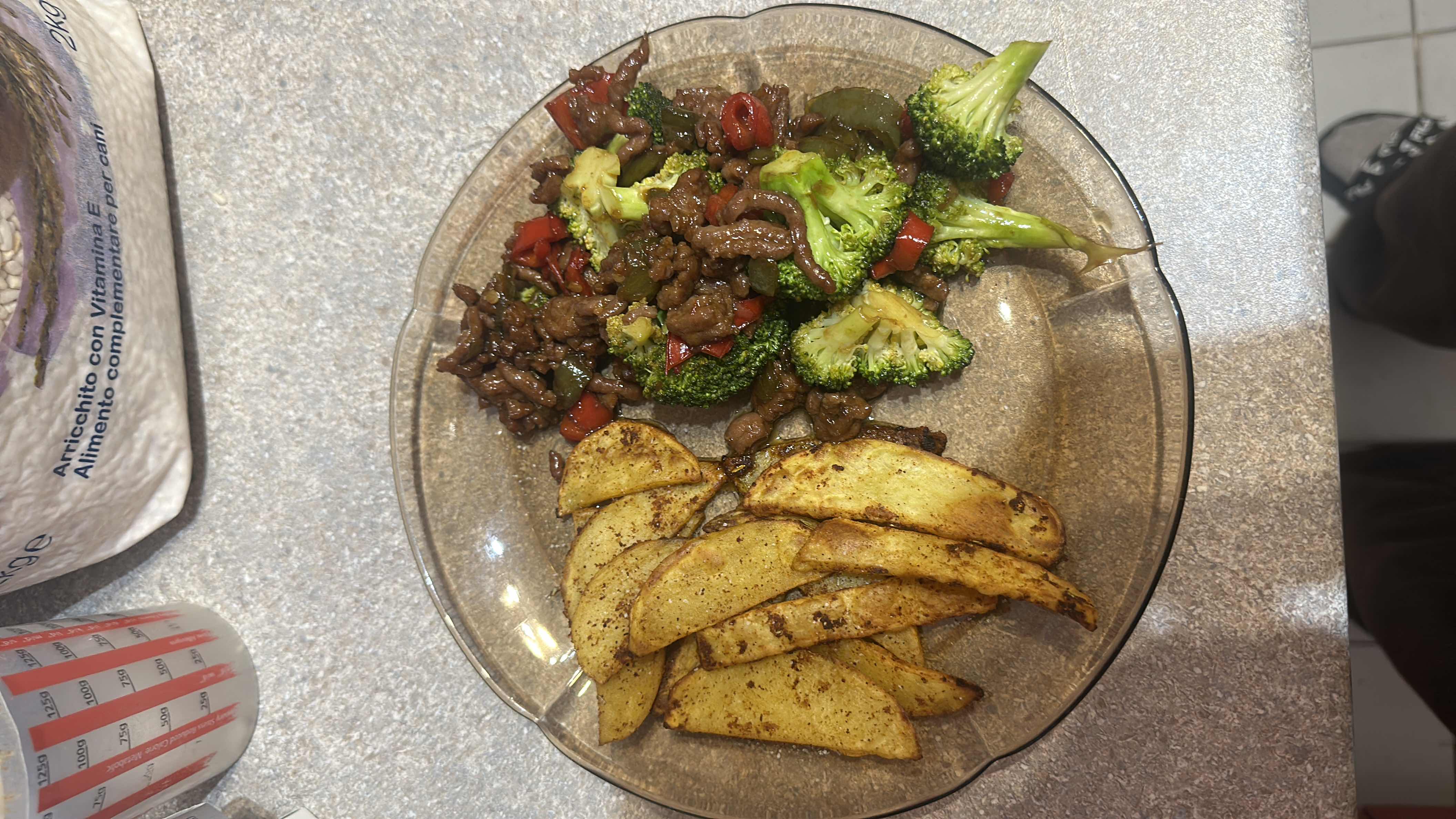 Beef and Veggies with Wedges