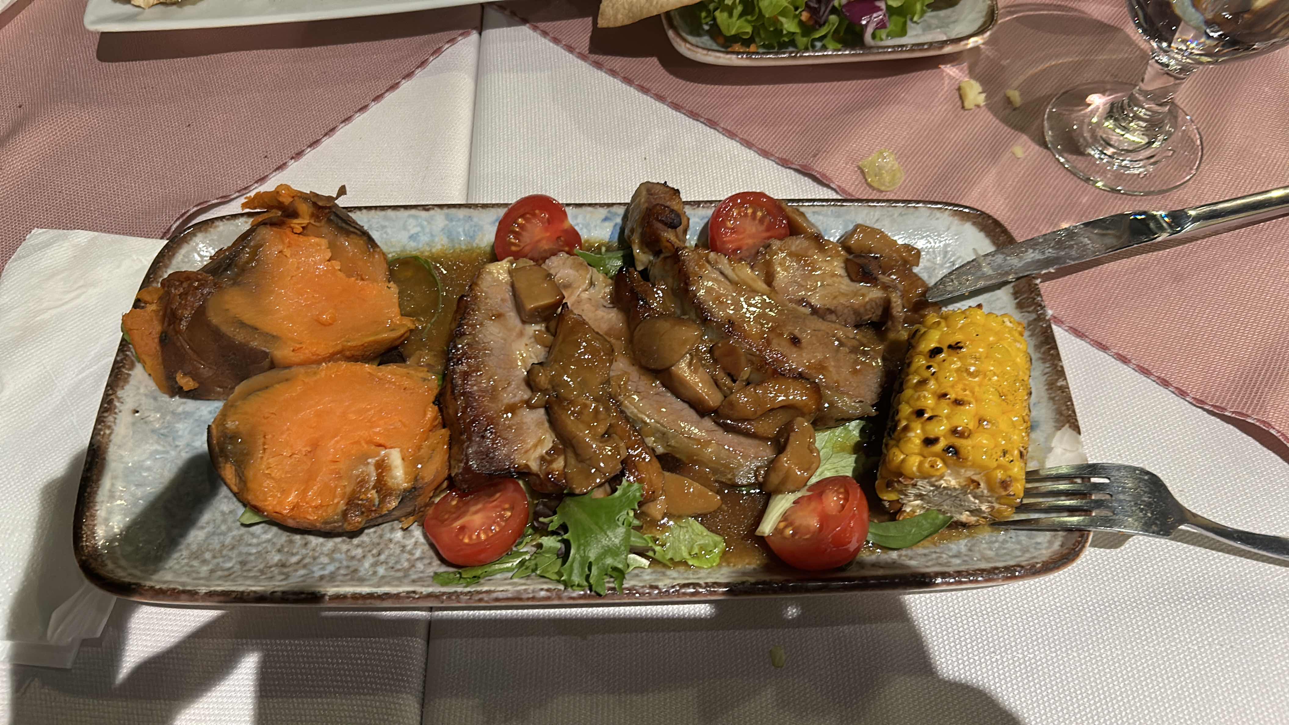 Grilled Pork with Sides