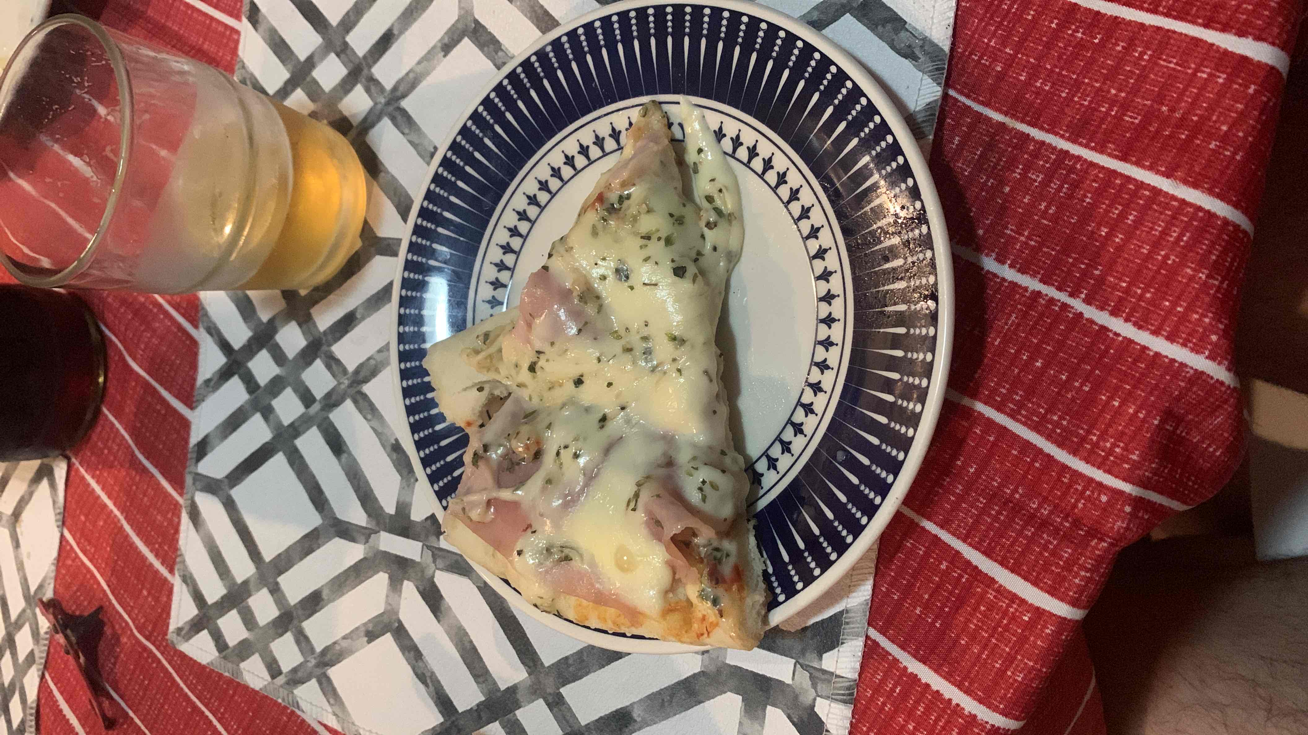 Ham and Cheese Pizza