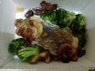 Grilled Fish with Broccoli