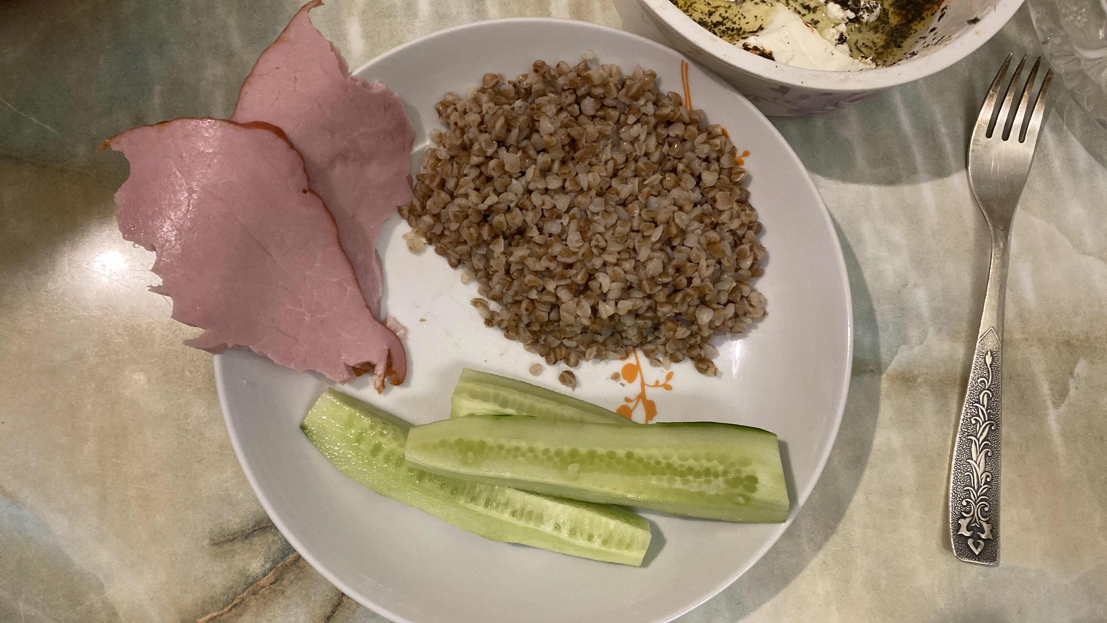 Buckwheat with Ham