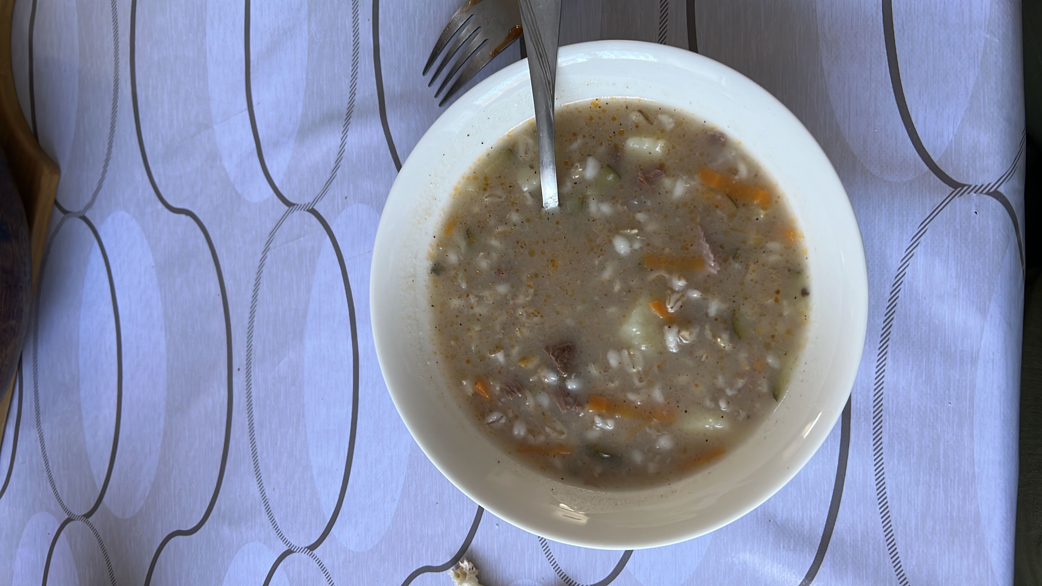 Перловый суп с говядиной