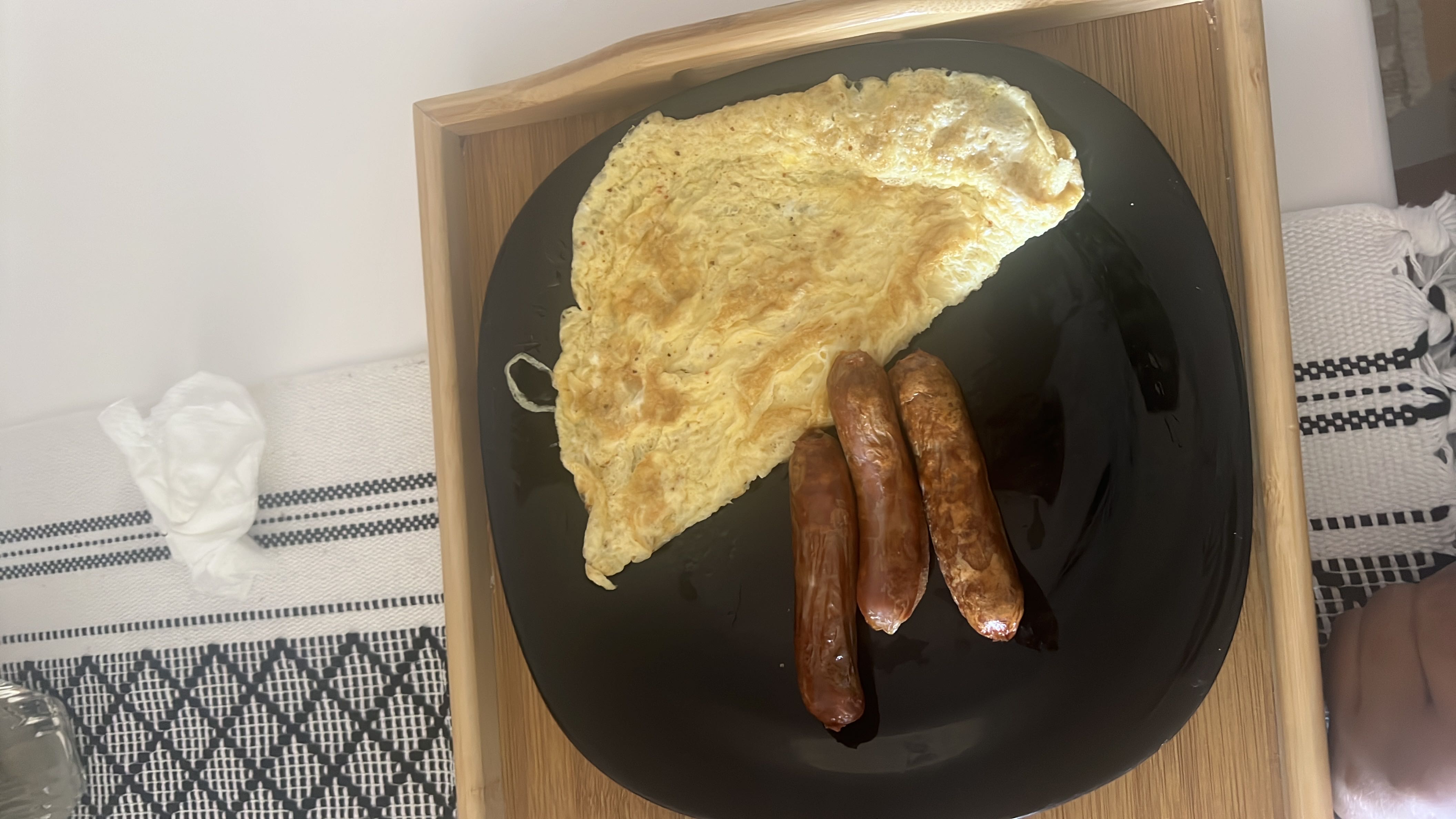 Omelette with Sausages