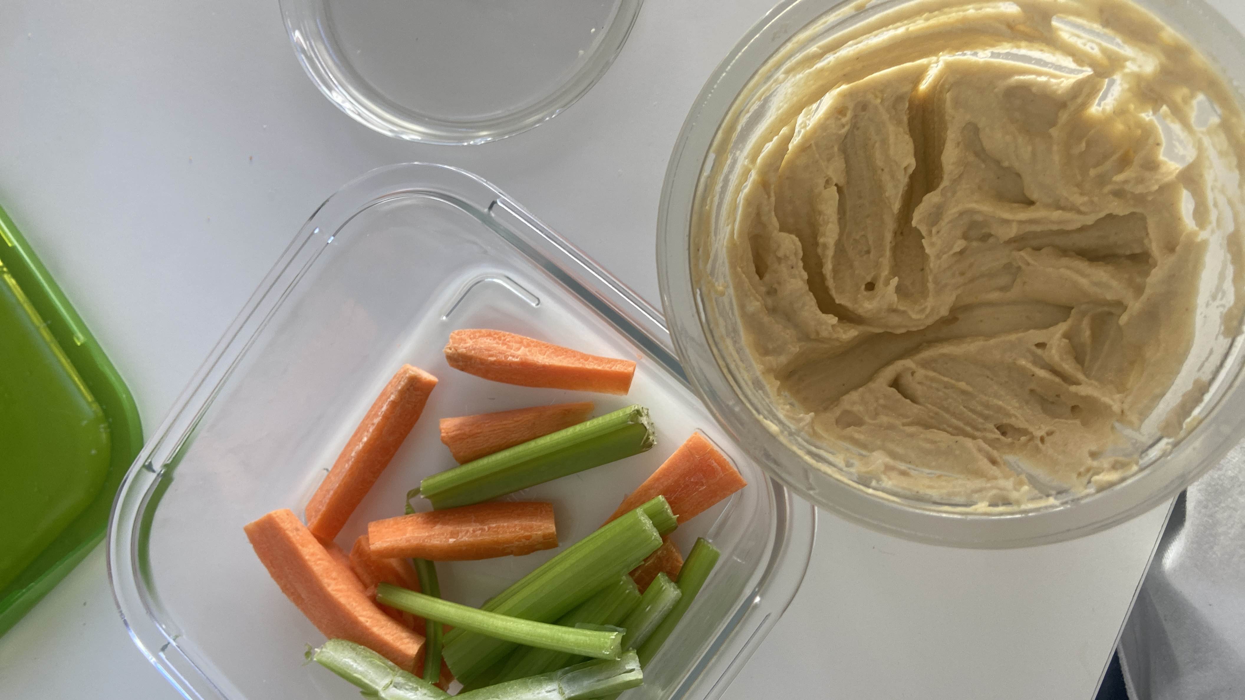 Hummus con verduras