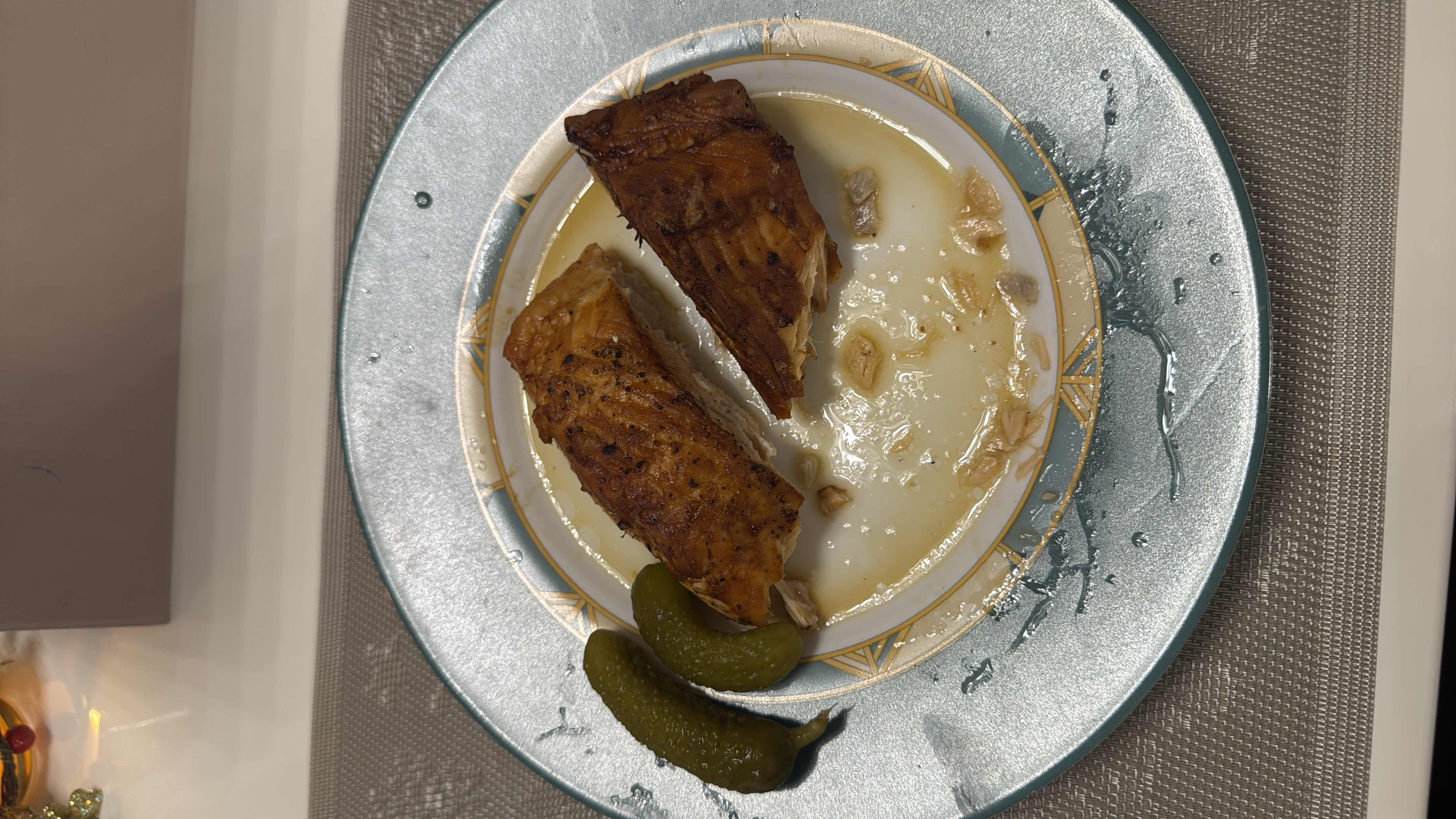 Grilled Salmon with Pickles