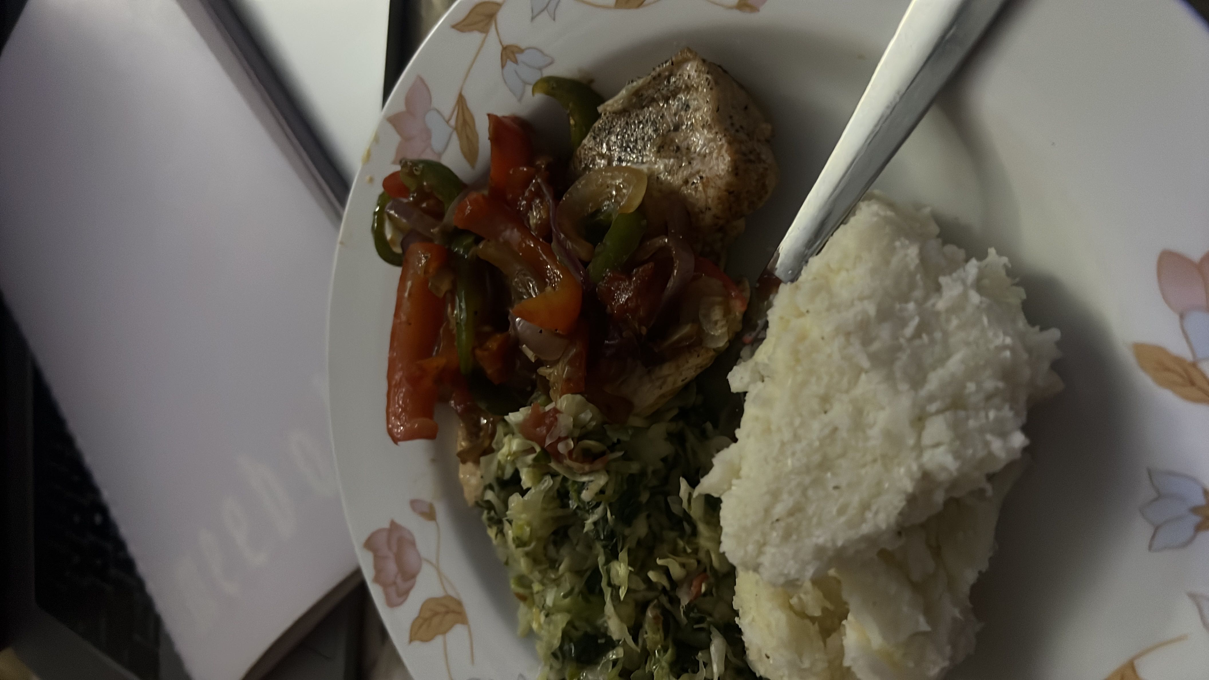 Grilled Chicken with Ugali