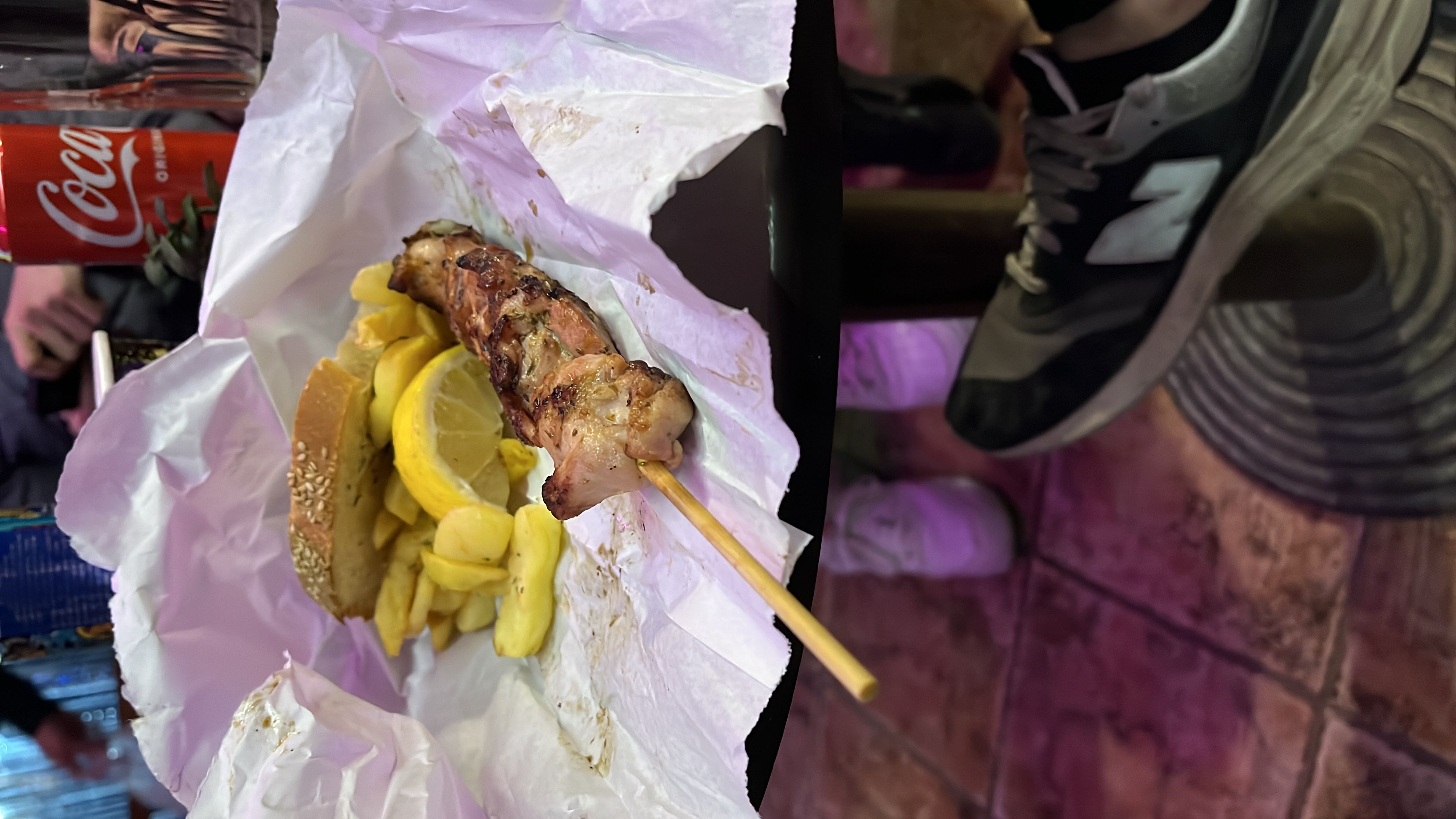 Σουβλάκι με πατάτες