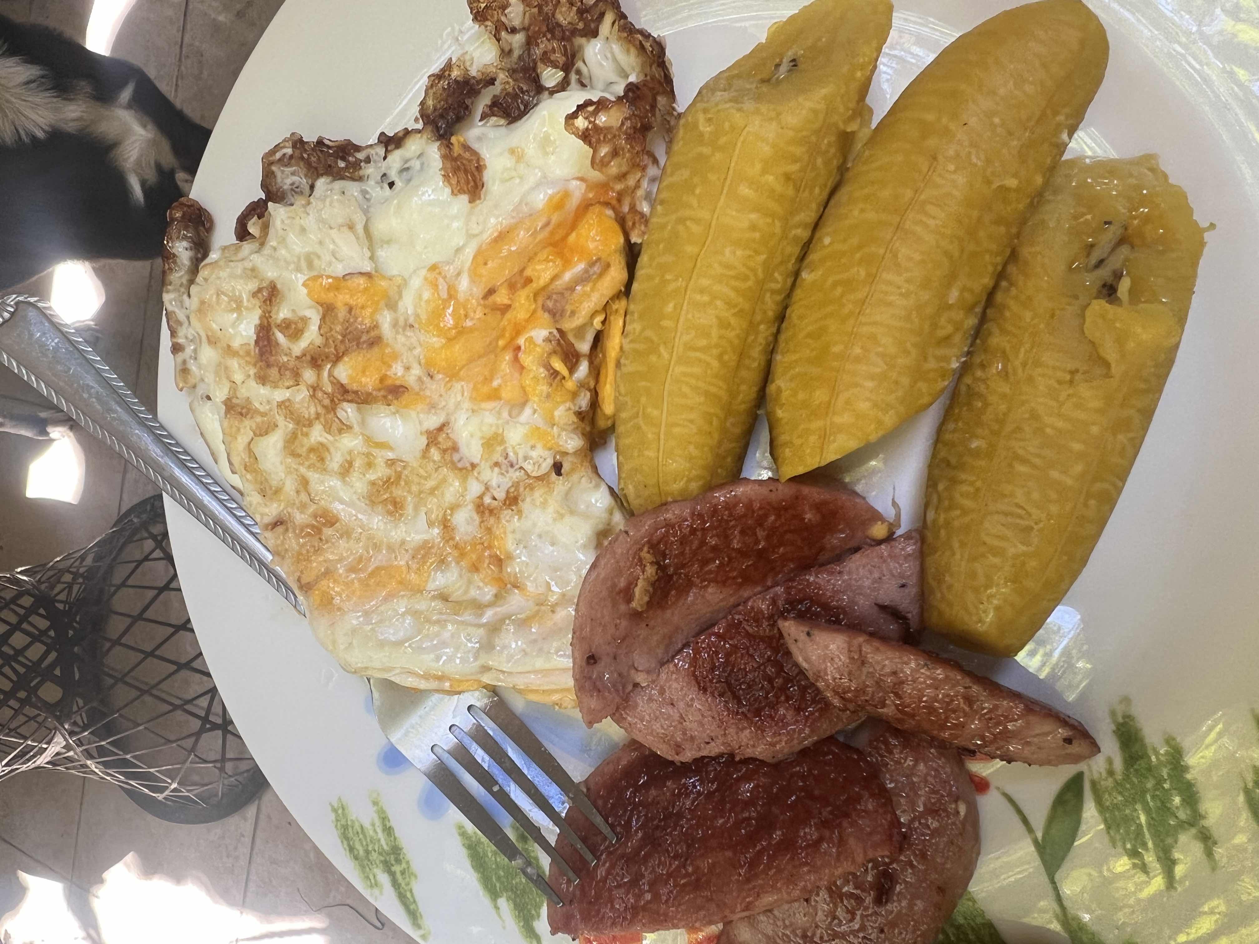 Desayuno con plátano