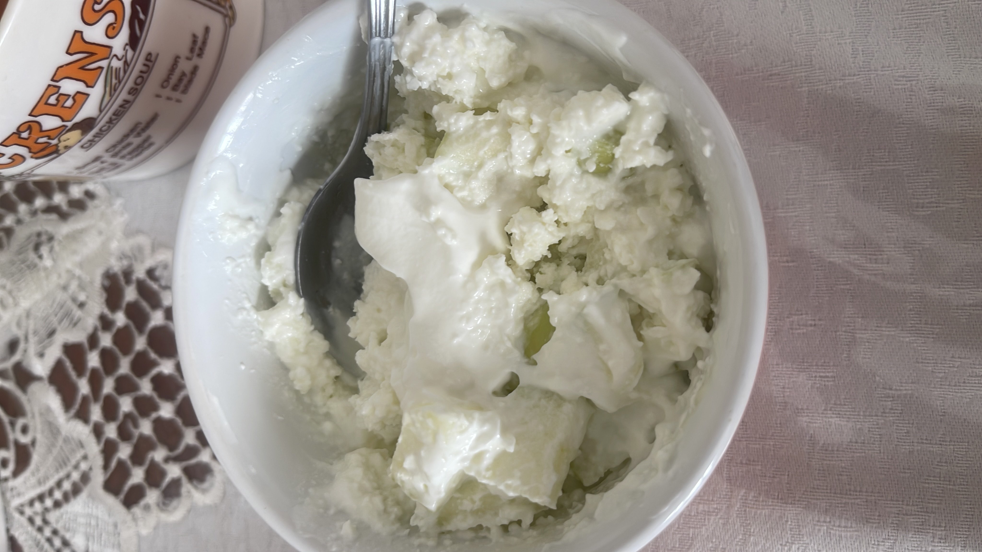 Творог со сметаной