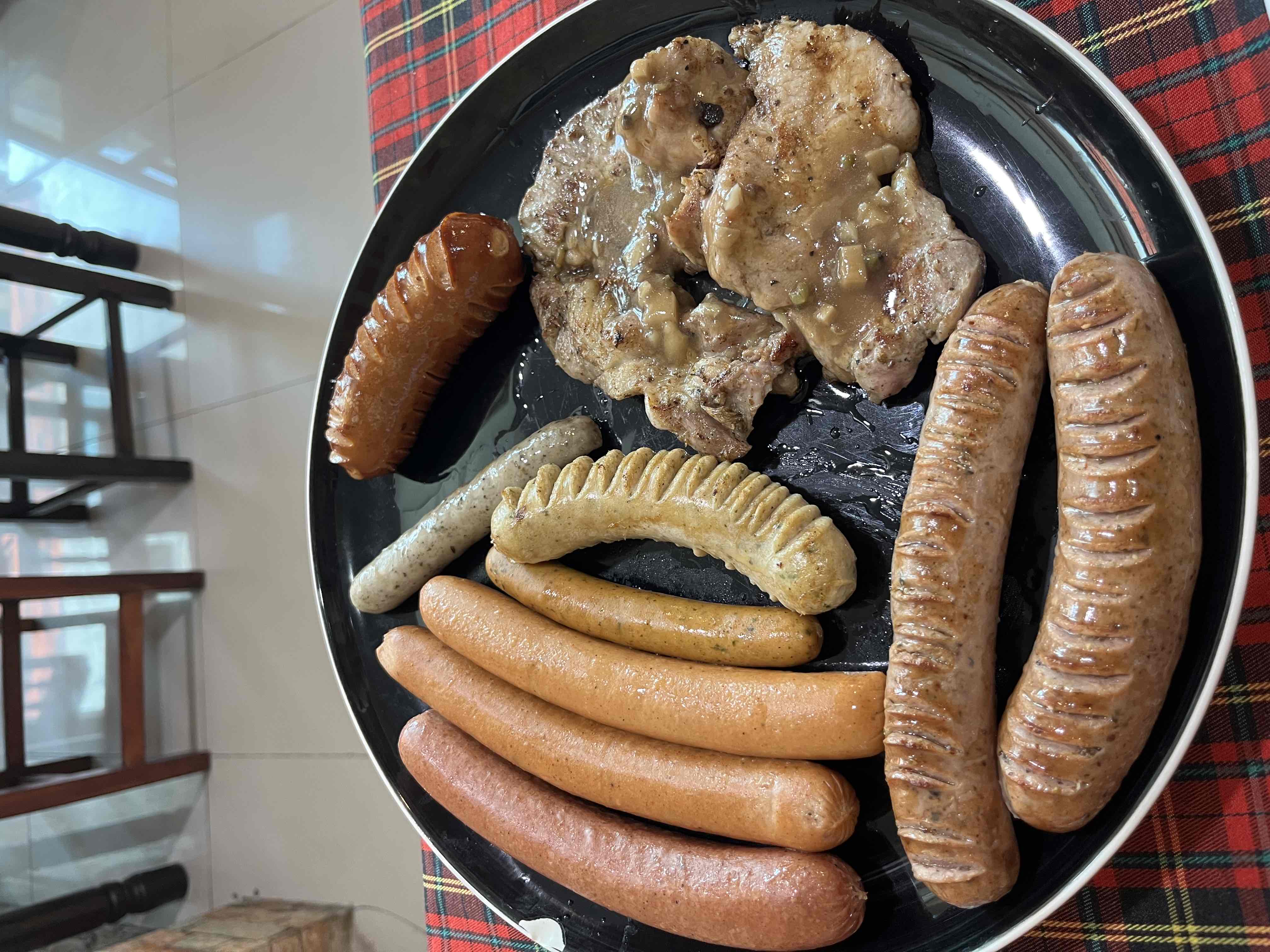Mixed Sausages and Pork
