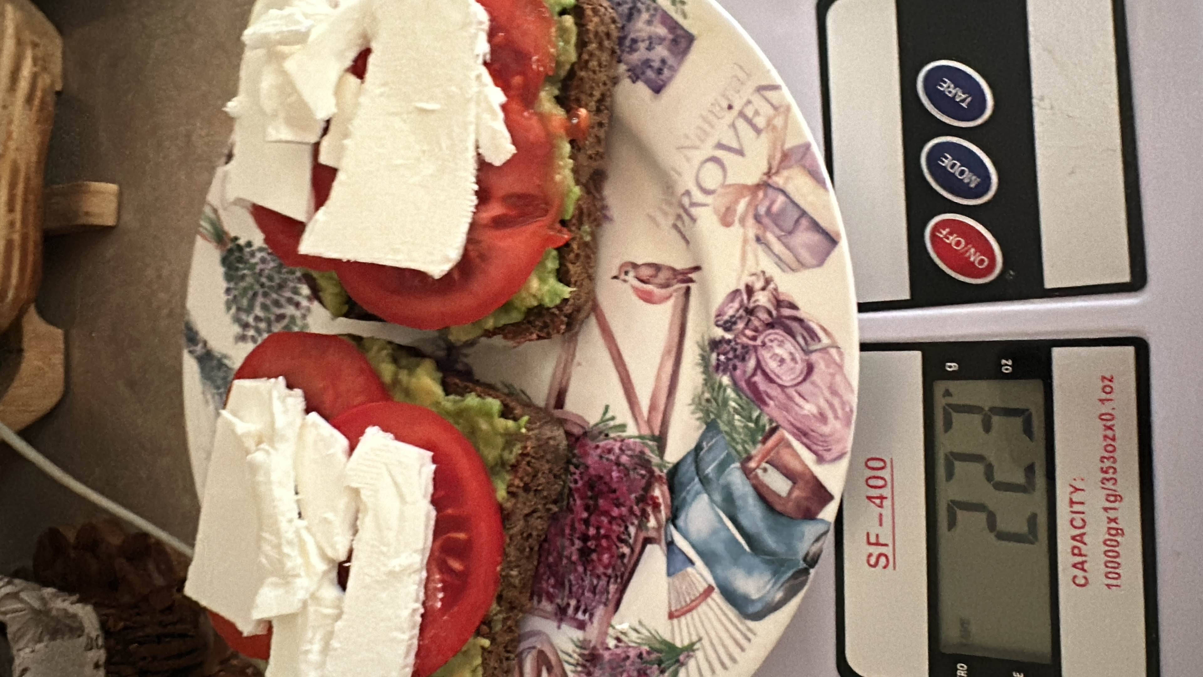 Avocado Tomato Cheese Toast