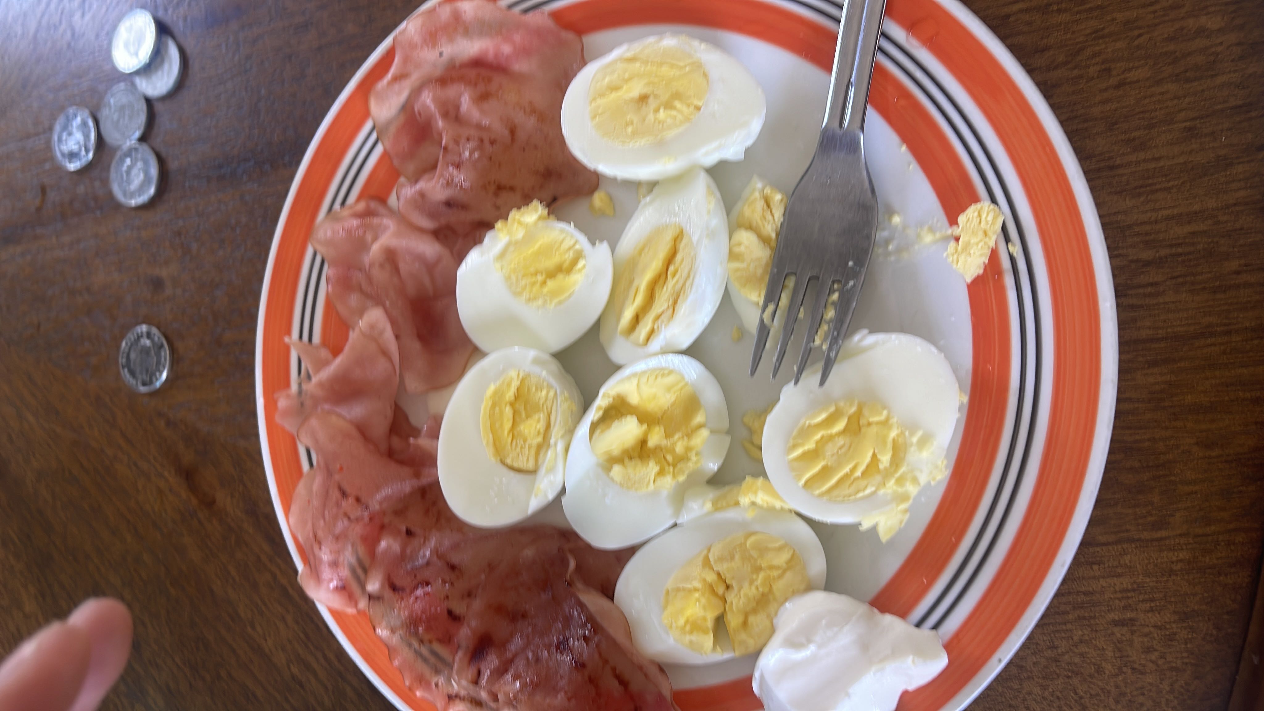 Huevos con jamón