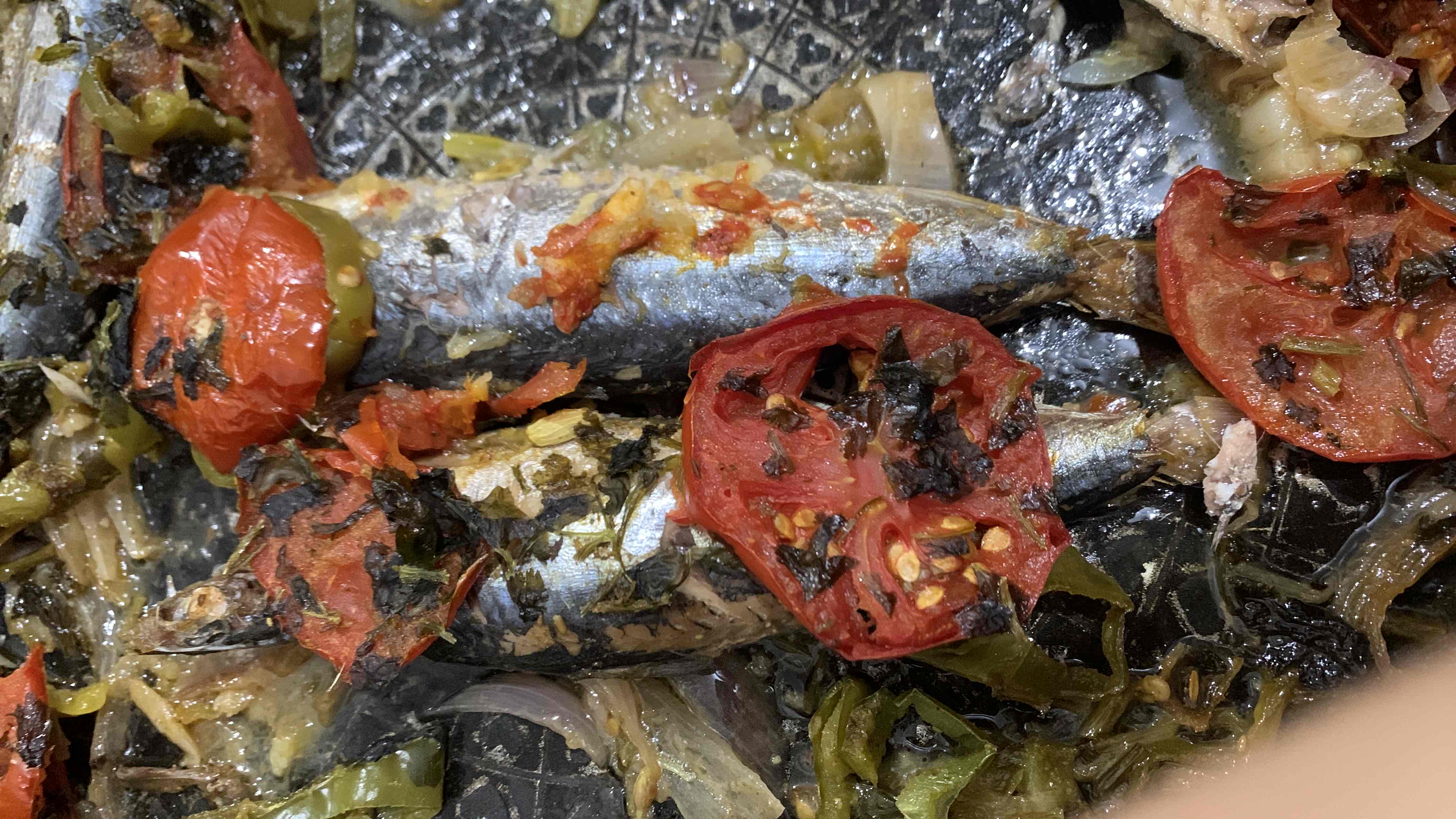 Baked Sardines with Vegetables