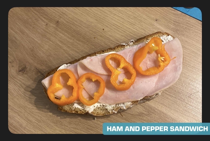 Ham and Pepper Sandwich