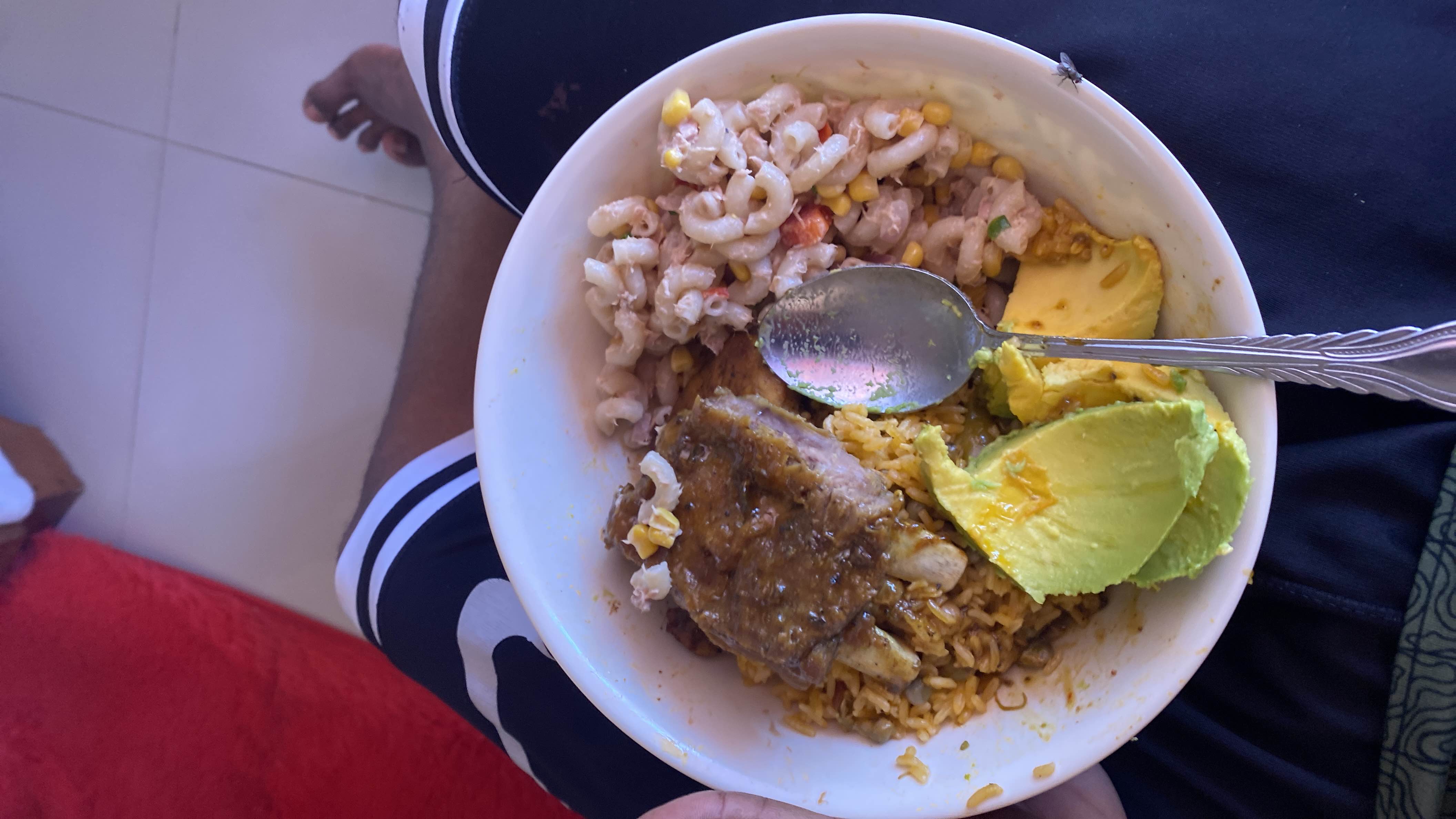 Plato de arroz con costilla