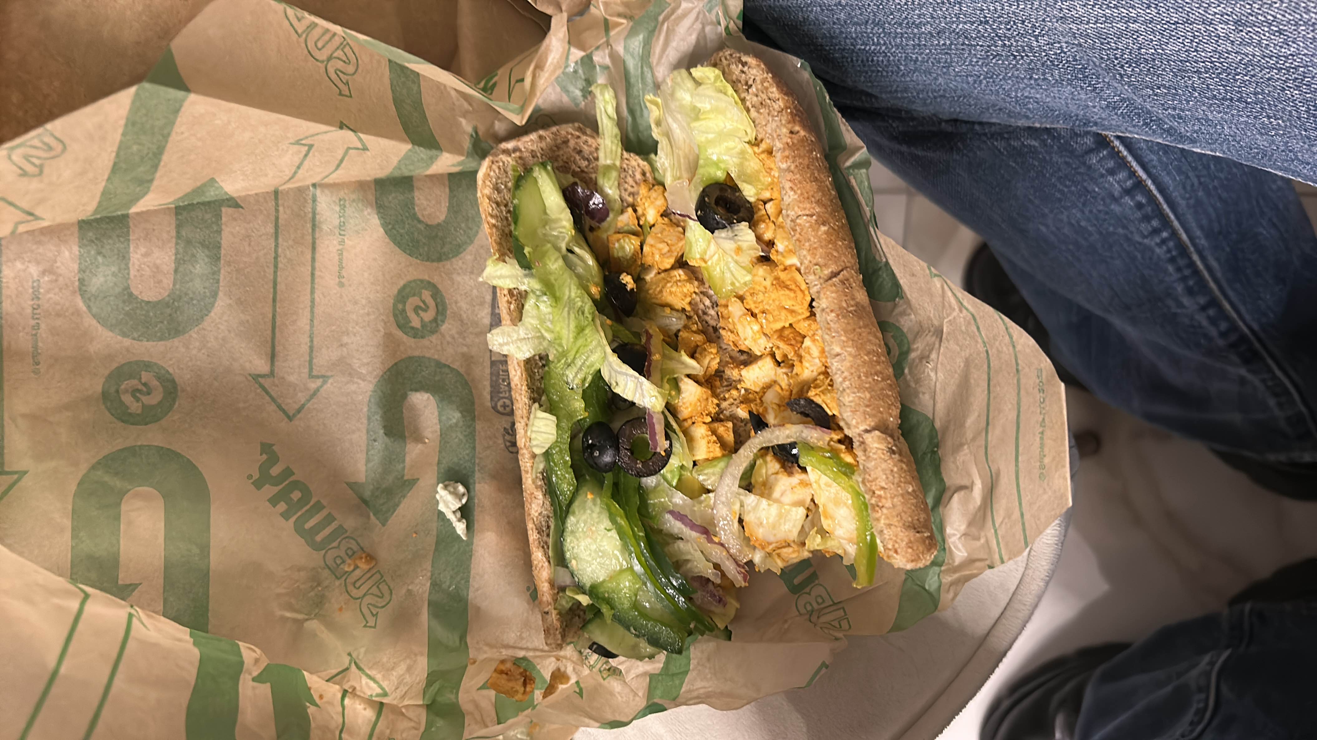 Sandwich au poulet épicé