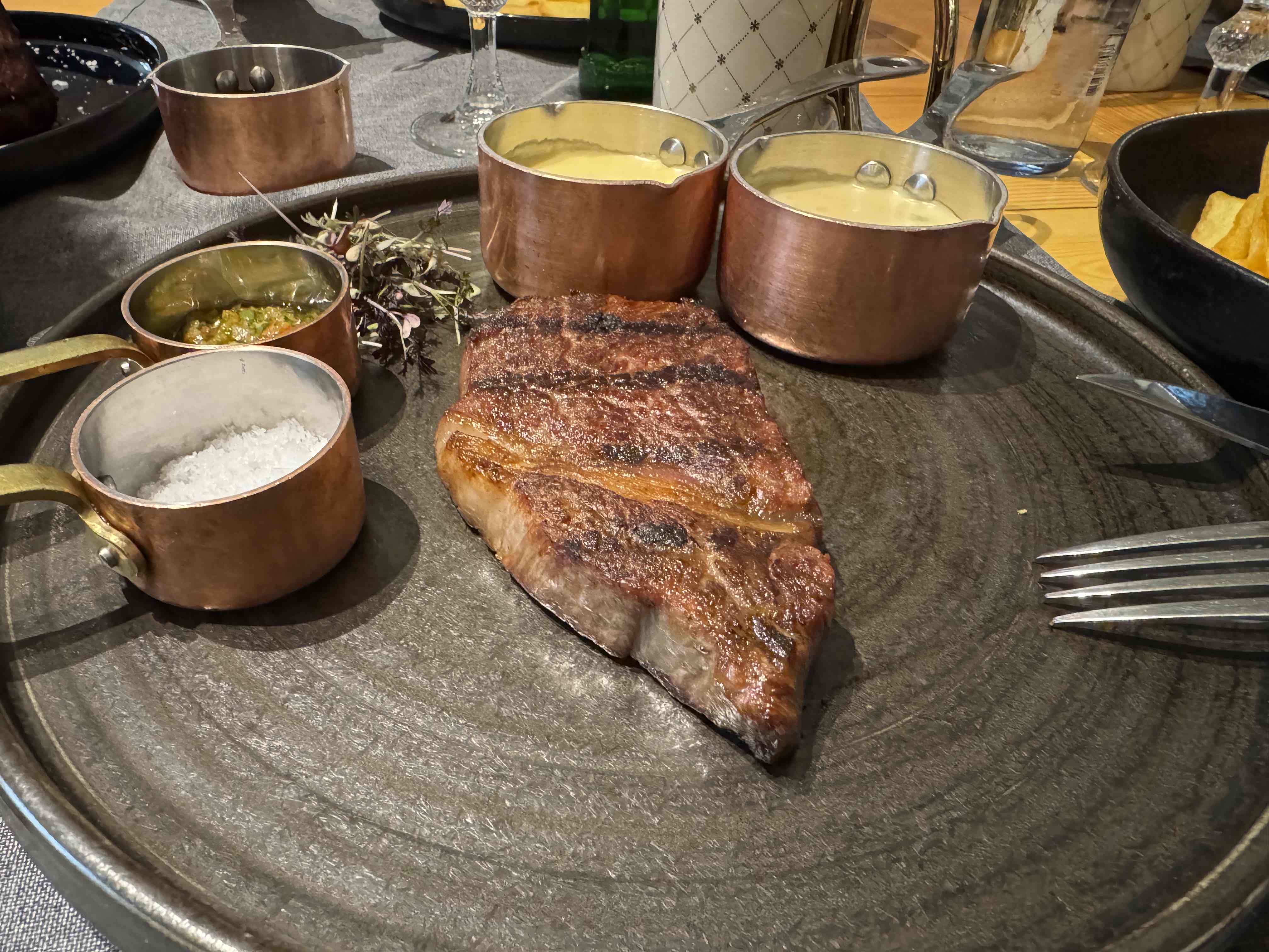 Grilled Steak with Sauces