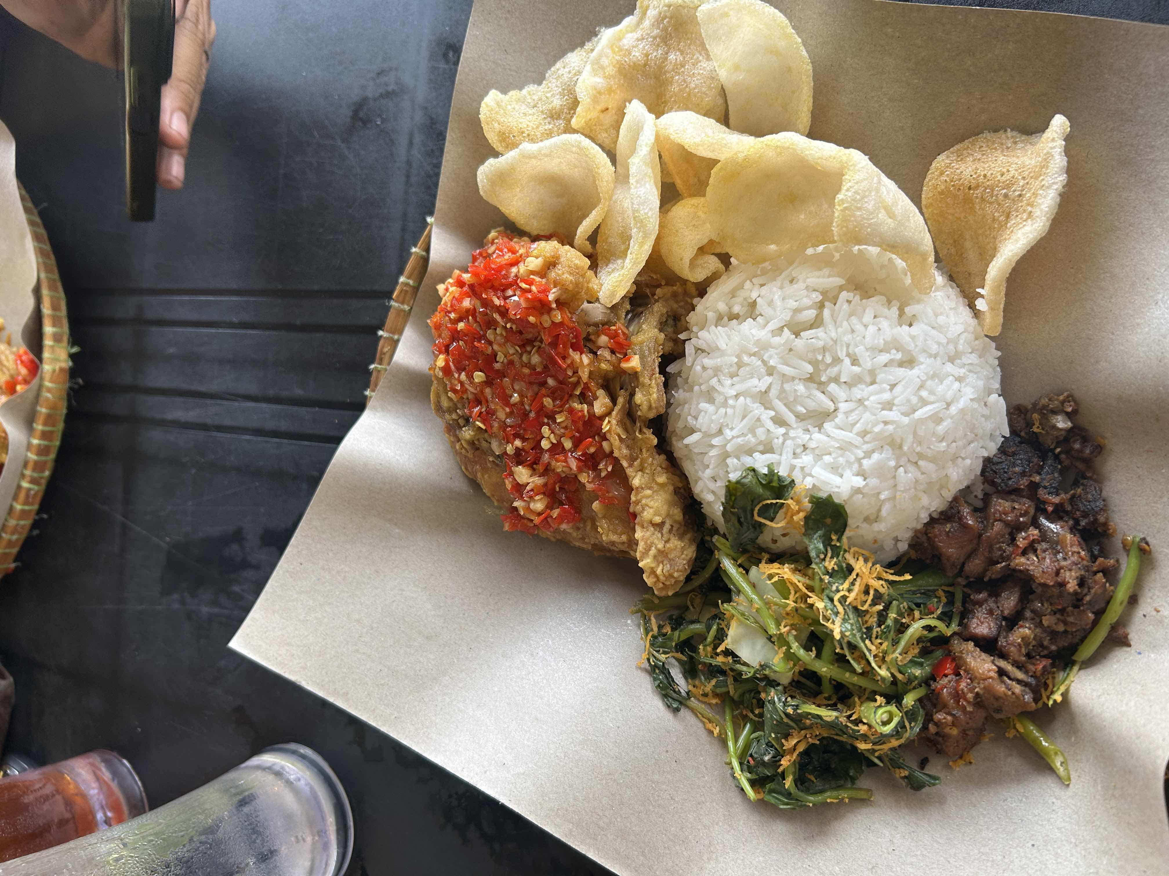 Spicy Fried Chicken Rice