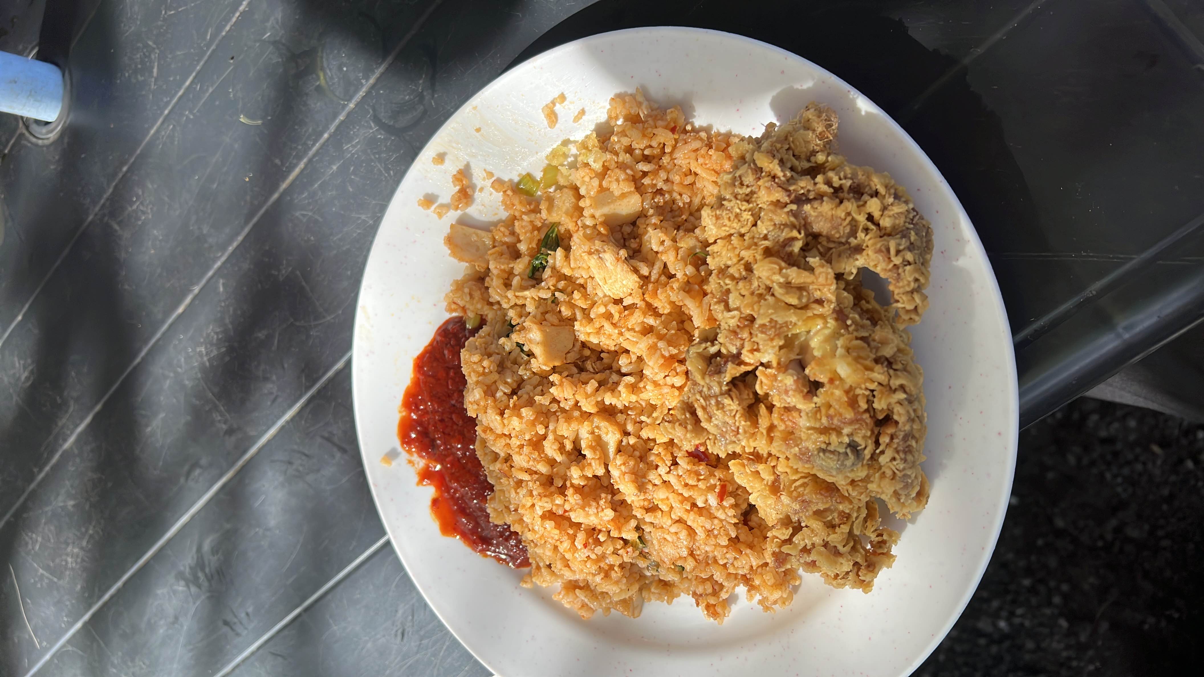 Spicy Fried Rice with Chicken