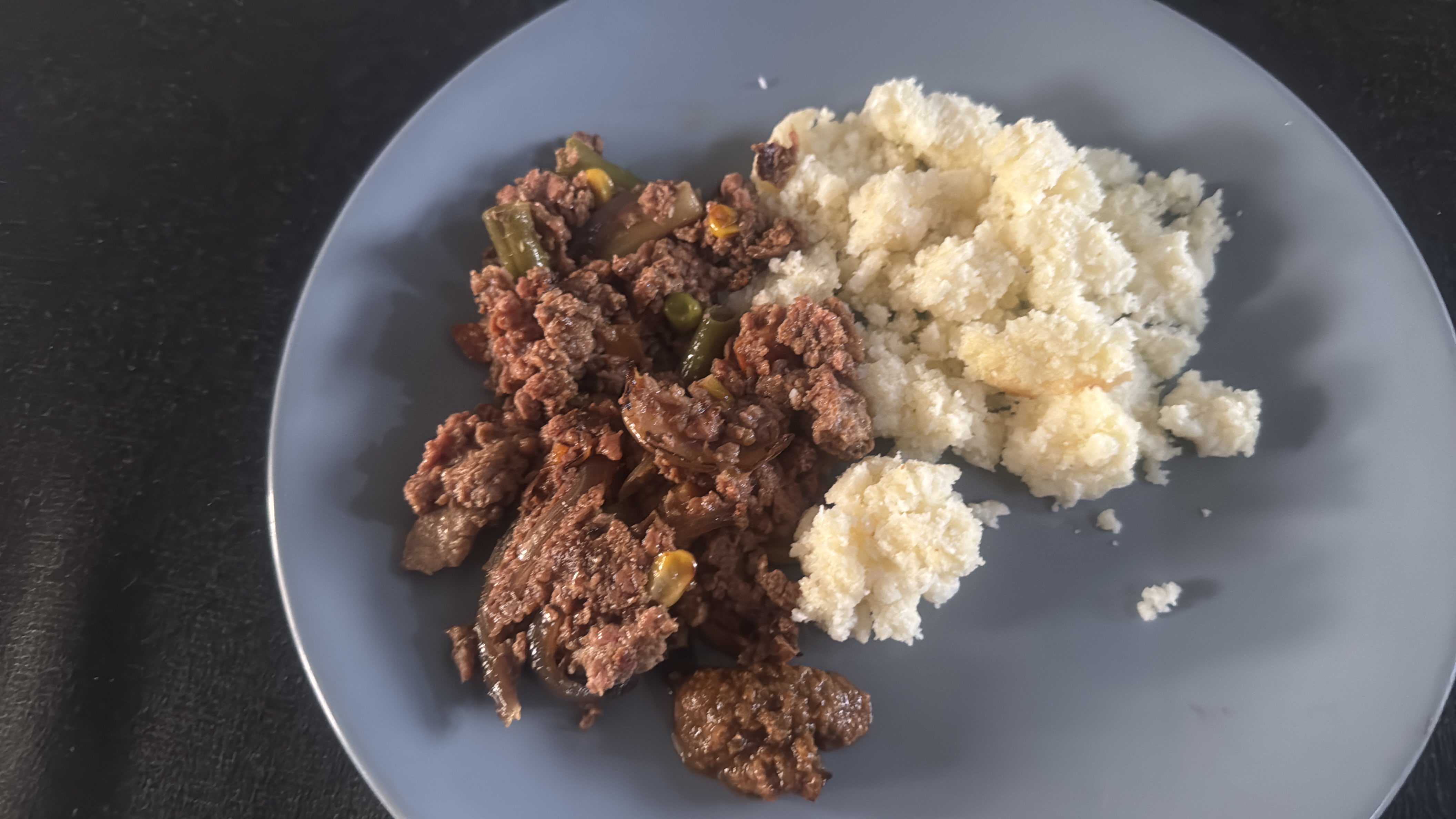 Minced Beef with Pap