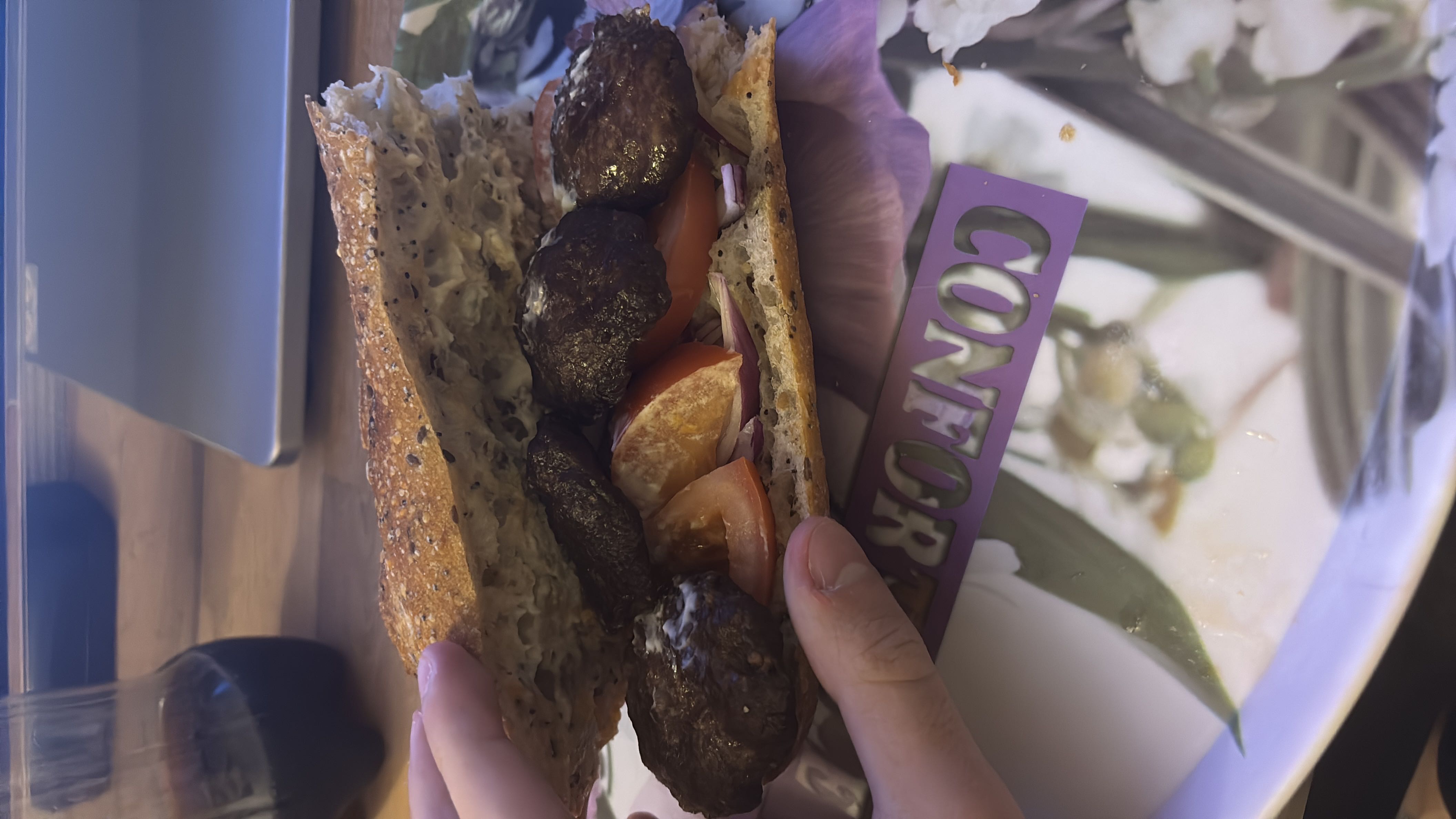 Sandwich aux boulettes