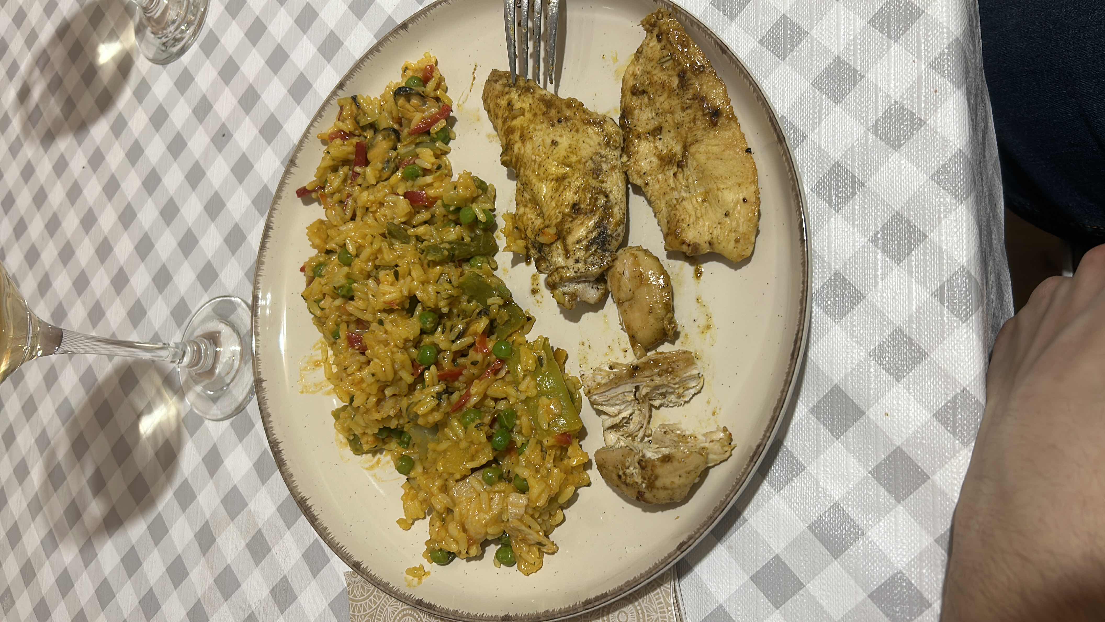 Grilled Chicken with Rice