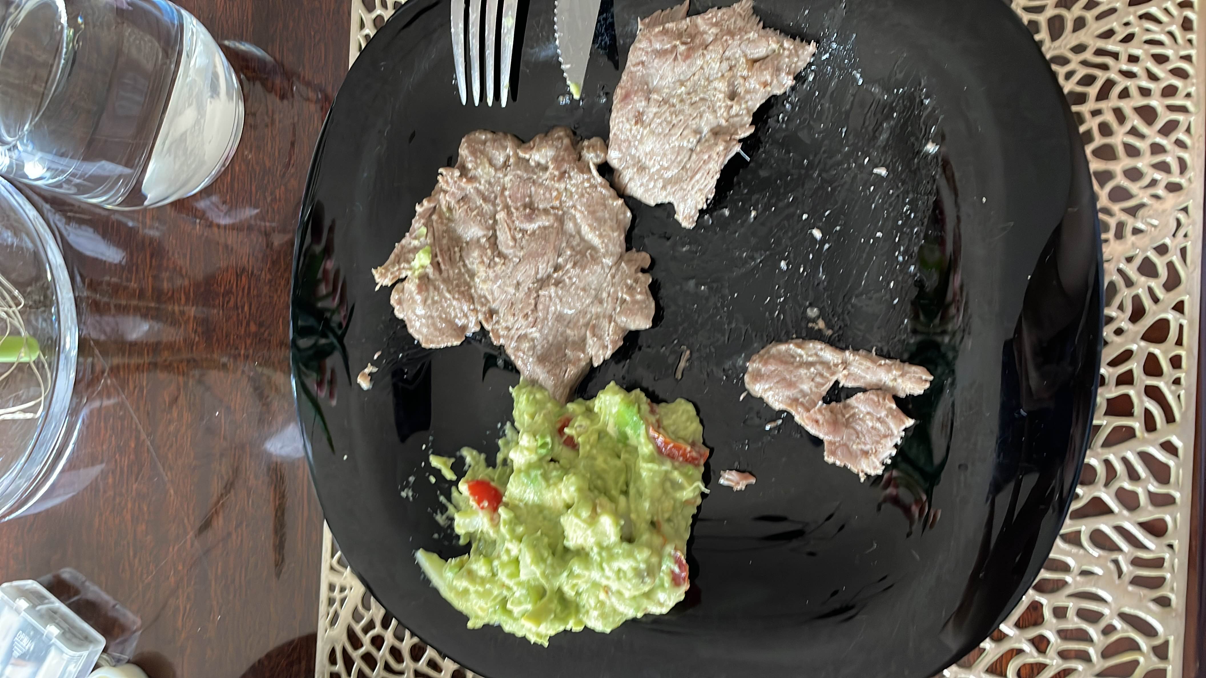 Carne con guacamole