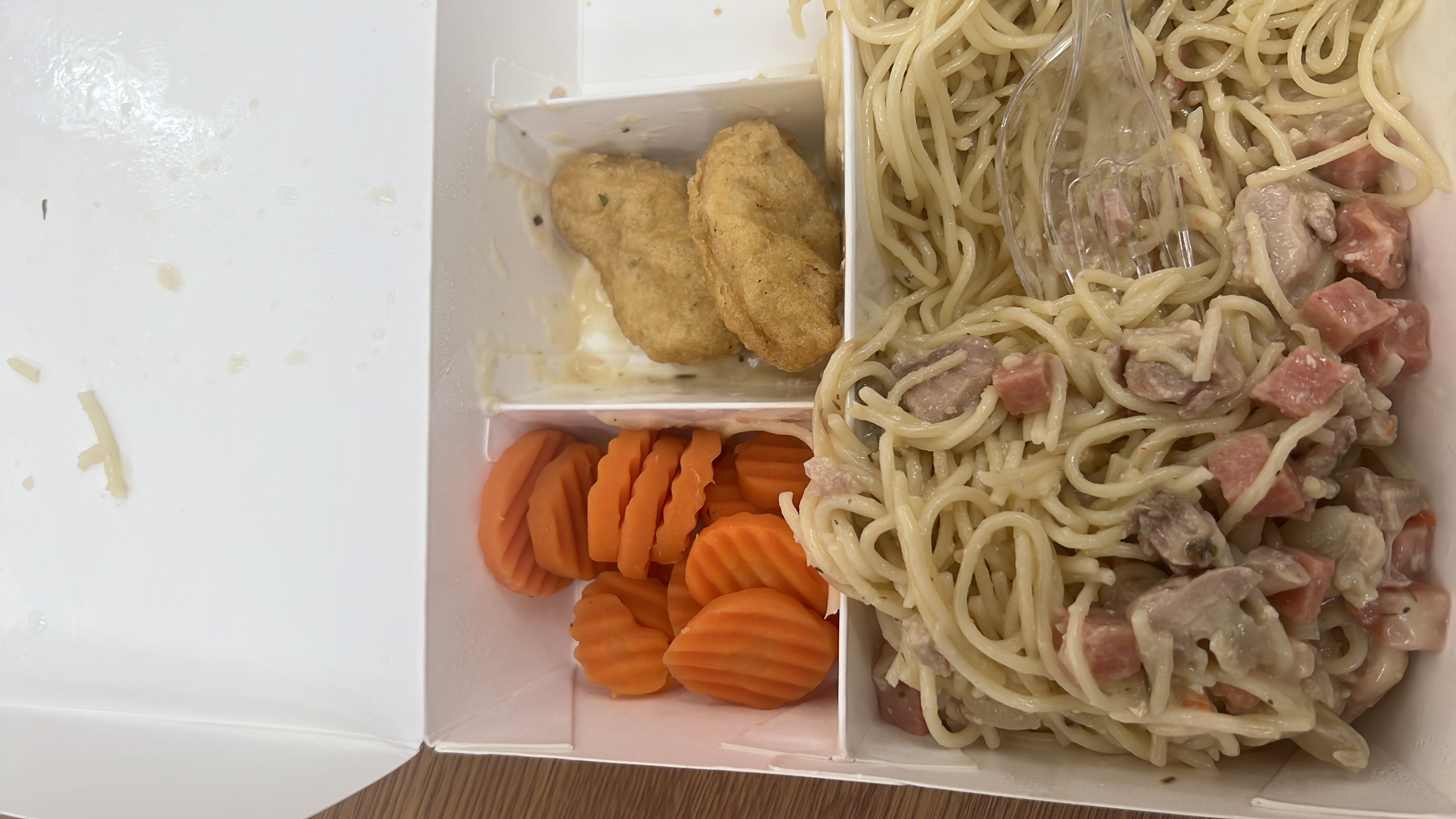 Creamy Pasta with Nuggets